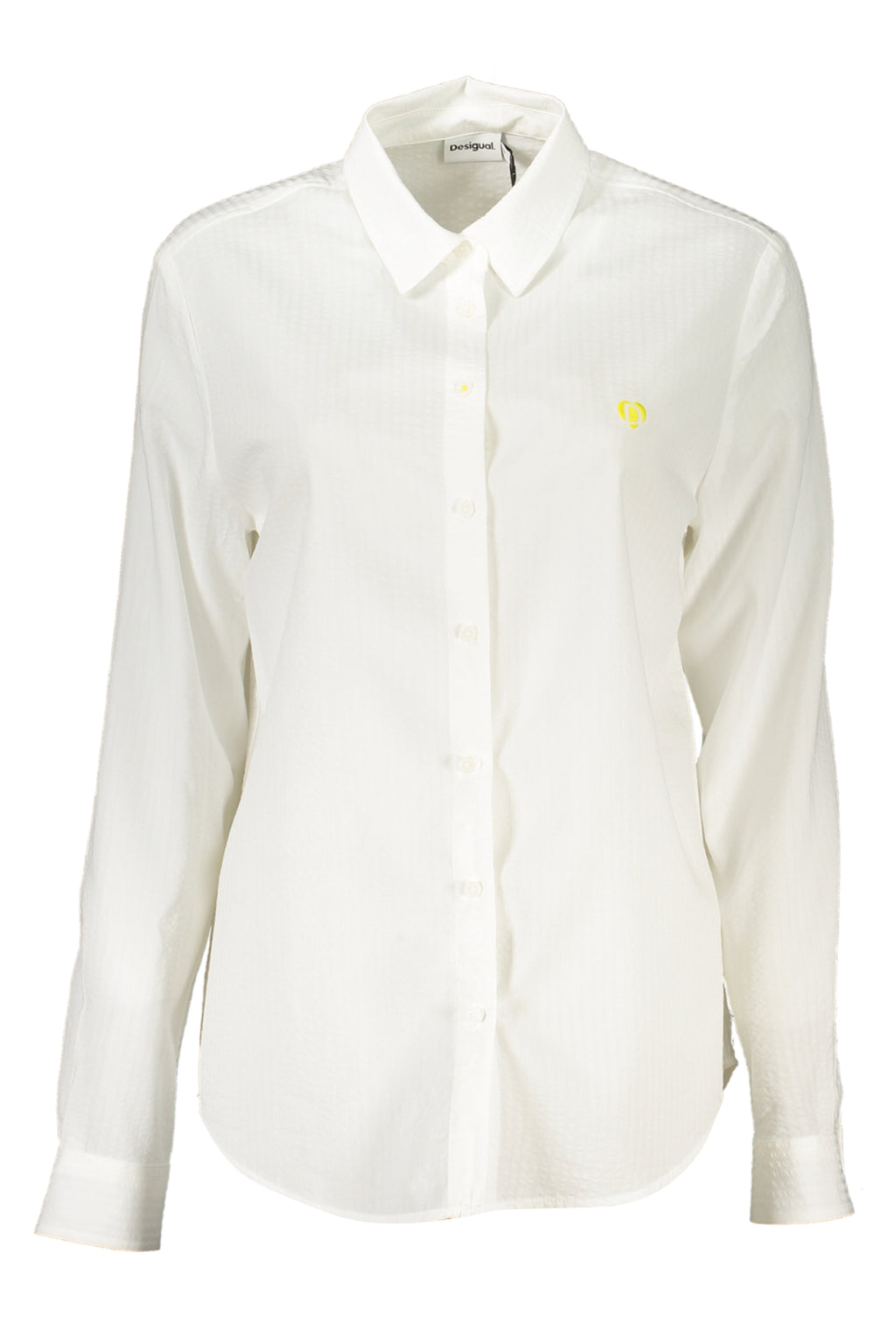 DESIGUAL WOMEN'S LONG SLEEVE SHIRT WHITE