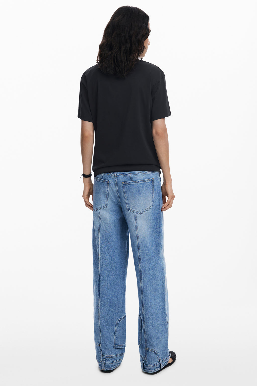 DESIGUAL WOMEN'S SHORT-SLEEVE T-SHIRT BLACK