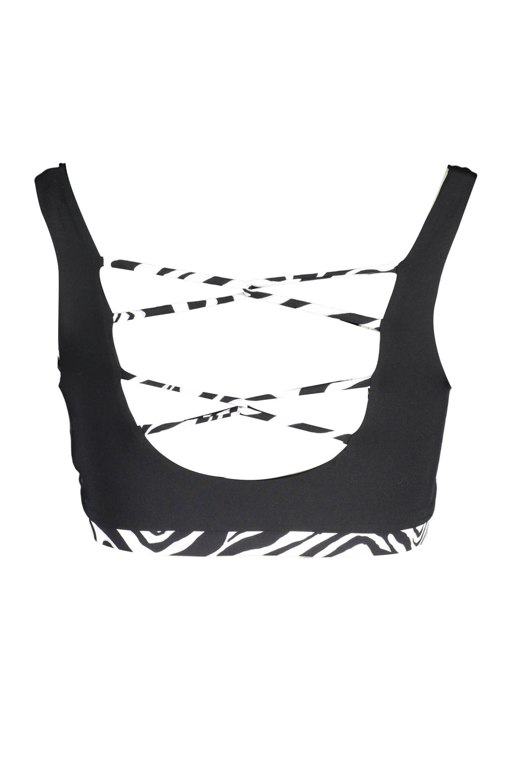 KARL LAGERFELD BEACHWEAR SWIMSUIT TOP WOMEN BLACK
