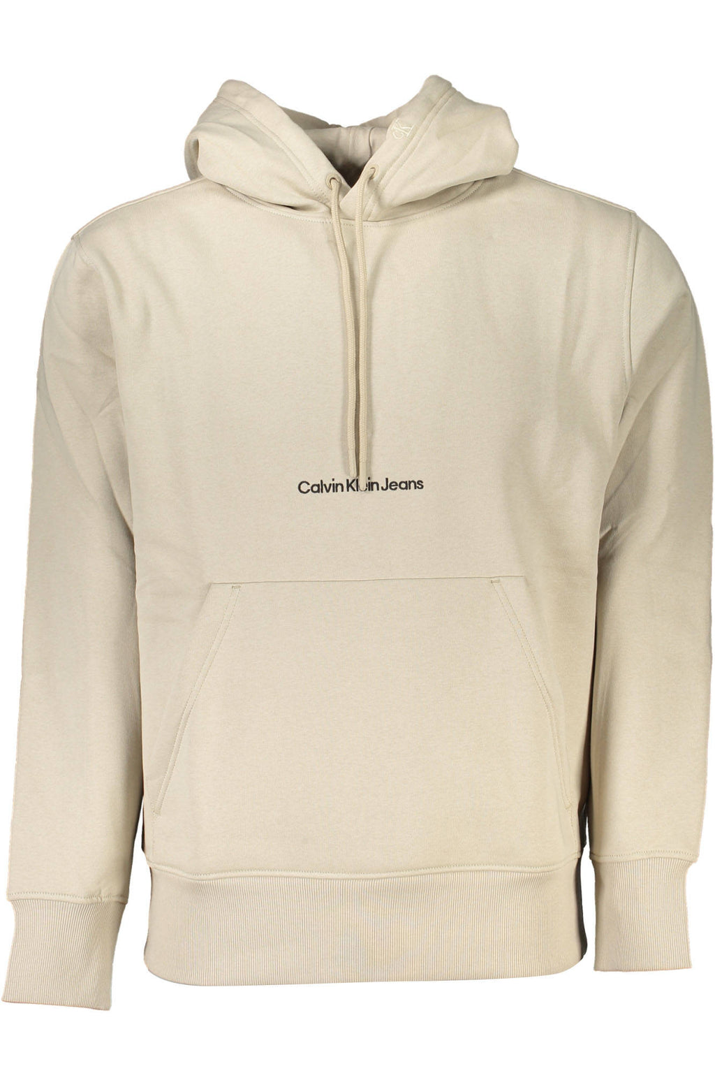 CALVIN KLEIN MEN'S BEIGE ZIPLESS SWEATSHIRT
