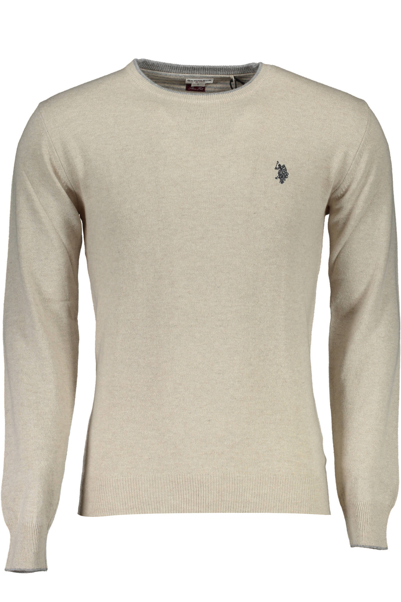 US POLO BEIGE MEN'S SWEATER