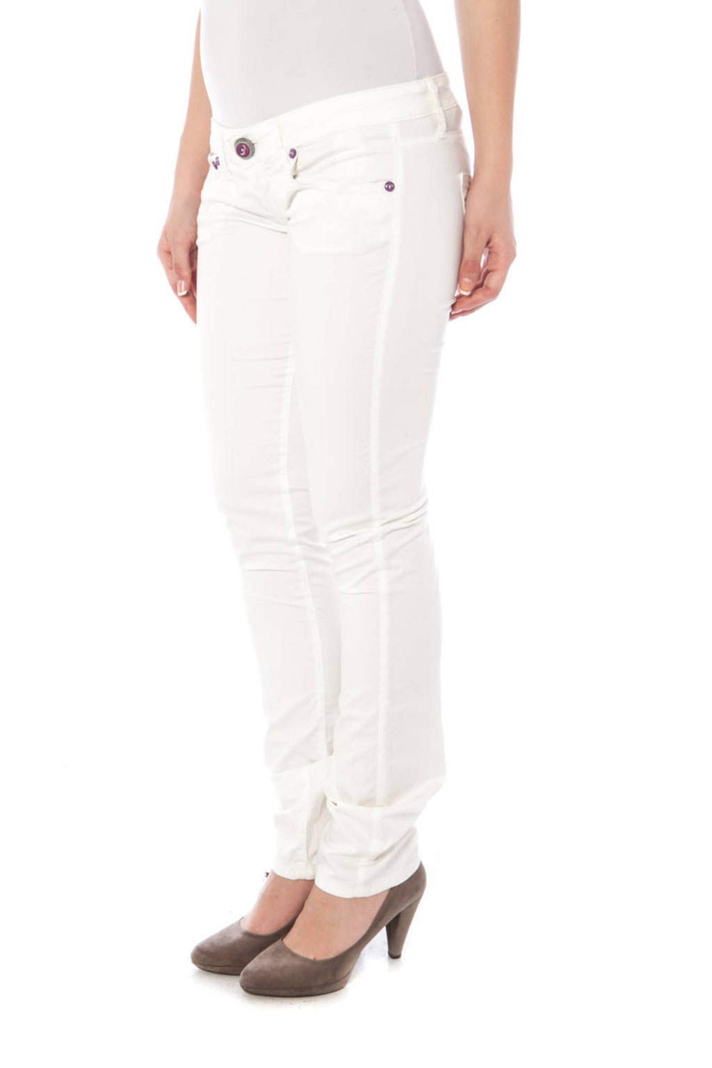 CLINK WHITE WOMAN TROUSERS