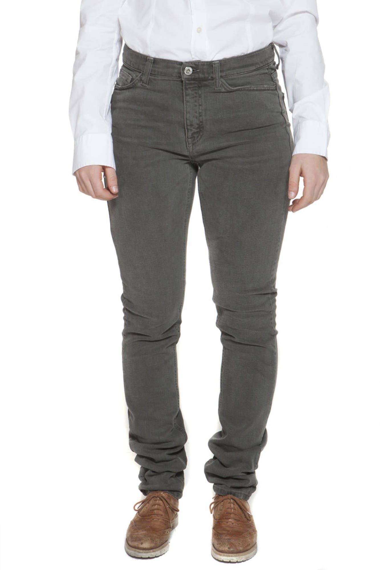 GANT WOMEN'S GREEN TROUSERS