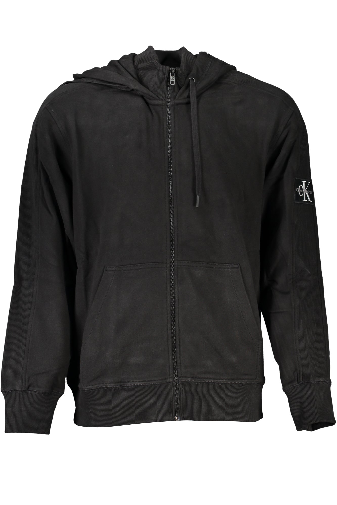 CALVIN KLEIN MEN'S BLACK ZIP SWEATSHIRT