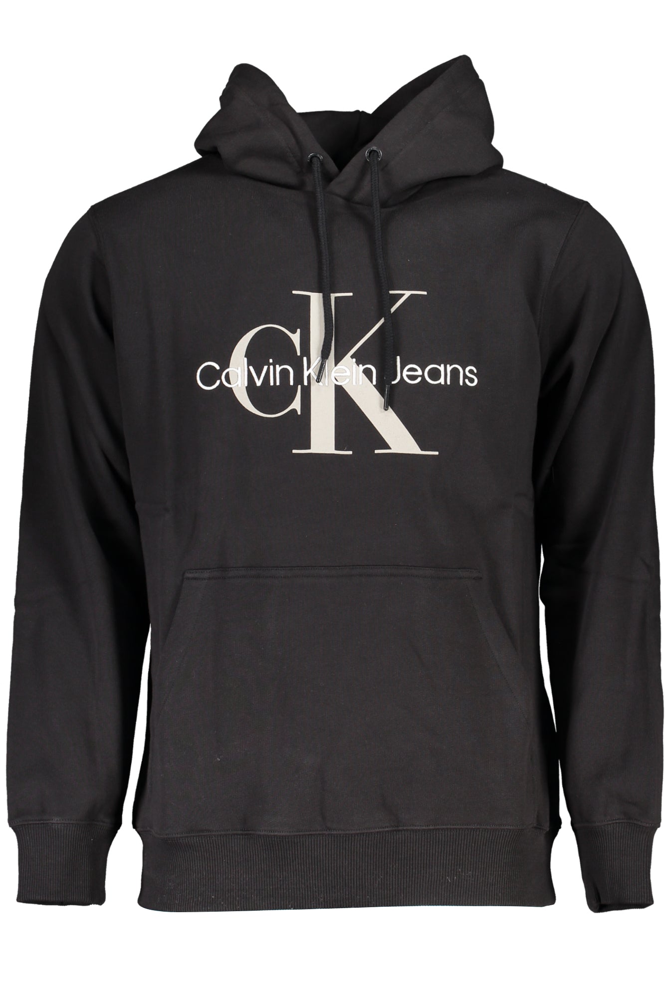 CALVIN KLEIN MEN'S BLACK ZIPLESS SWEATSHIRT