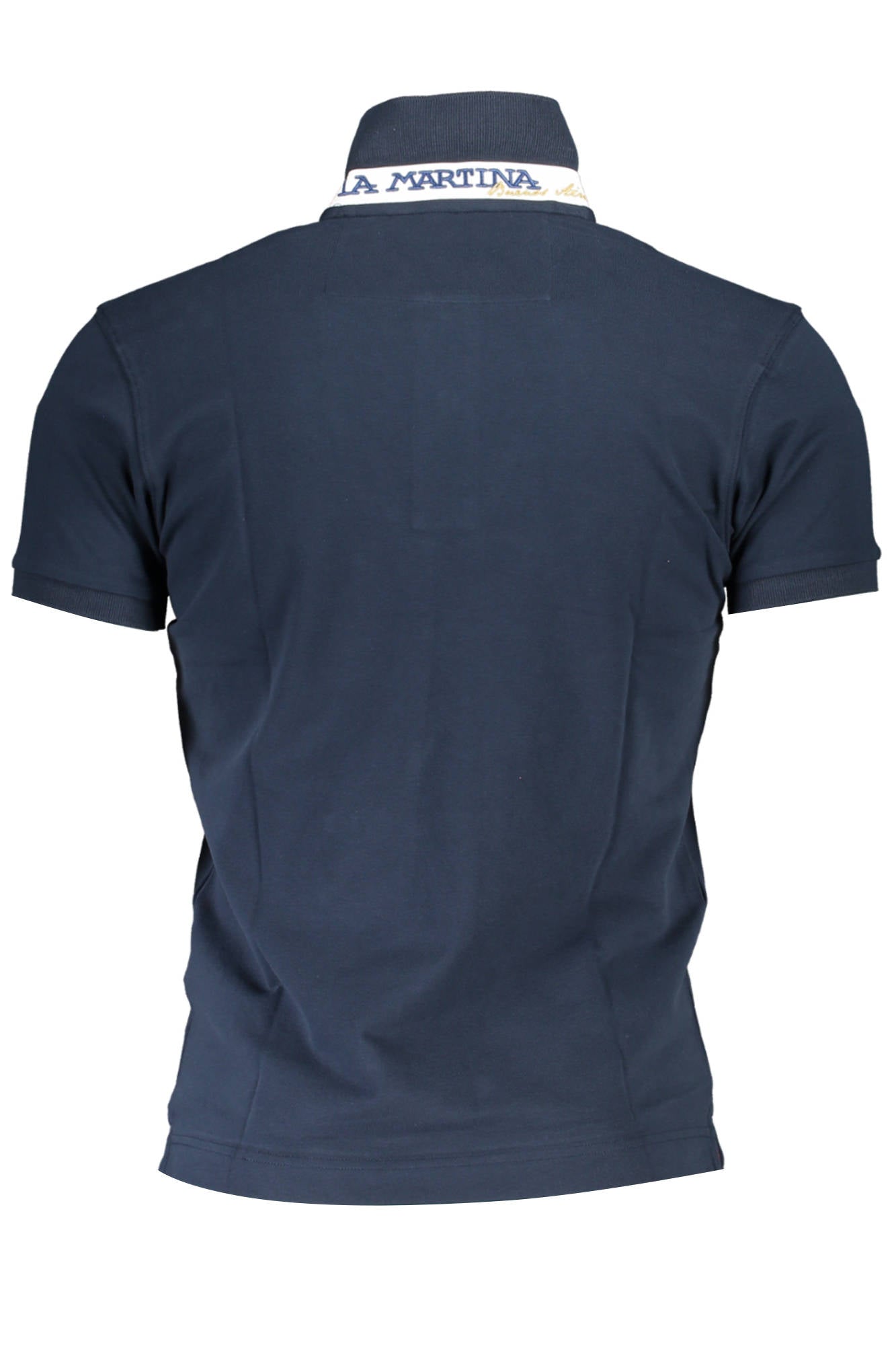 LA MARTINA MEN'S SHORT SLEEVED POLO SHIRT BLUE