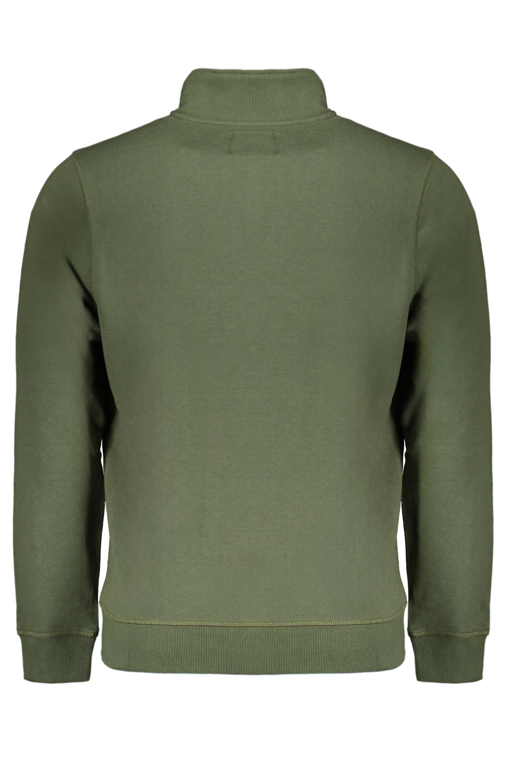 GIAN MARCO VENTURI MEN'S GREEN ZIP SWEATSHIRT