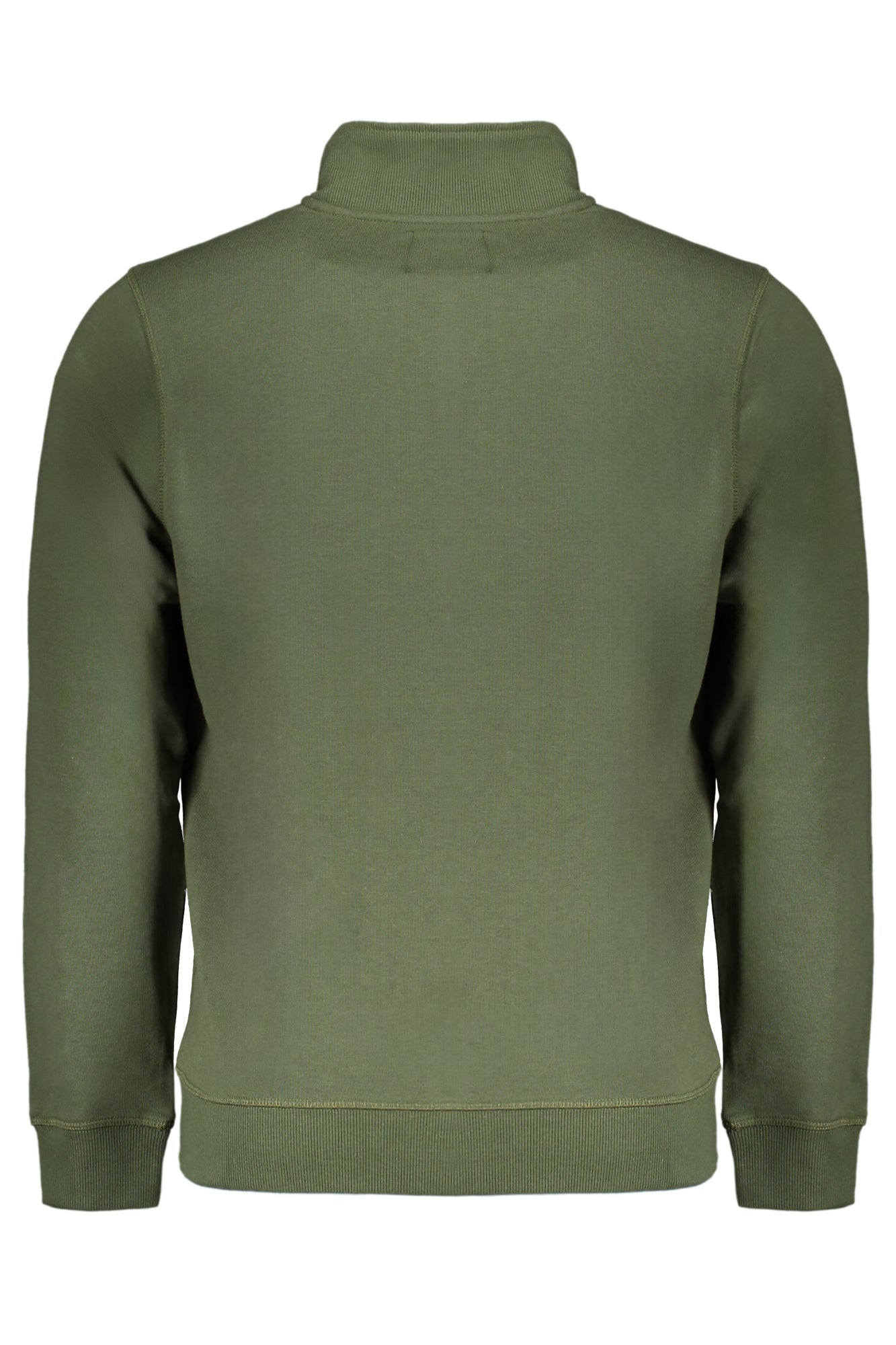 GIAN MARCO VENTURI MEN'S GREEN ZIP SWEATSHIRT