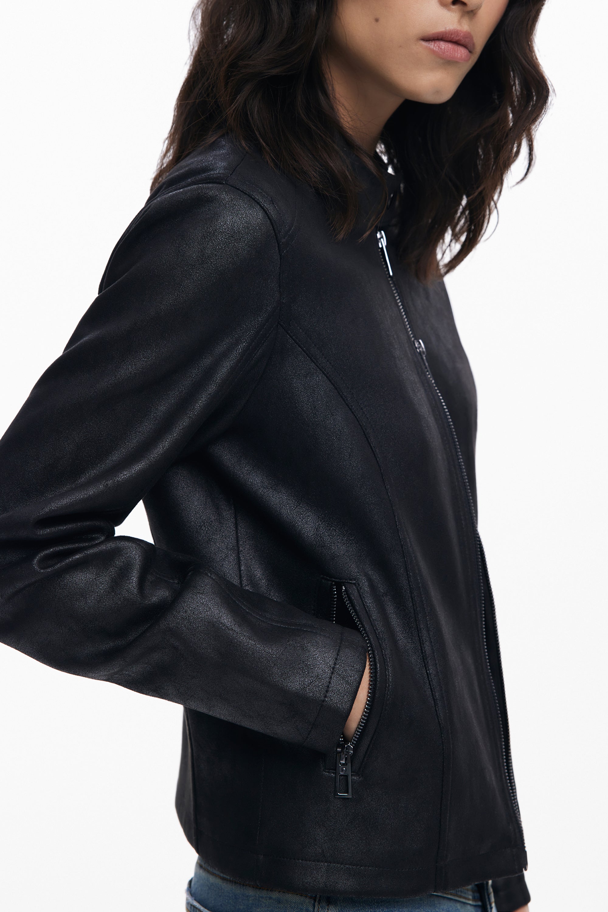 DESIGUAL WOMEN'S BLACK JACKET