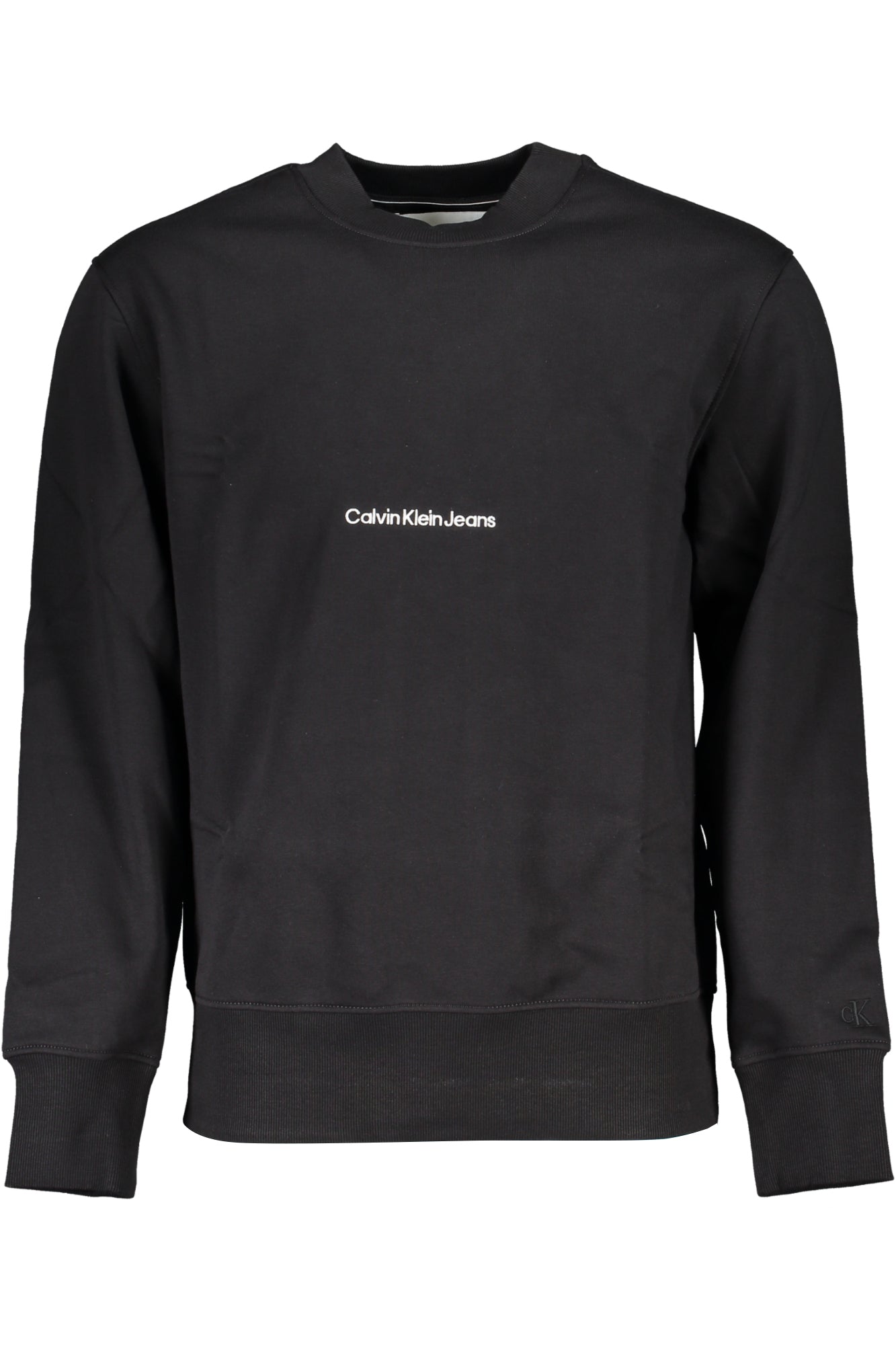CALVIN KLEIN MEN'S BLACK ZIPLESS SWEATSHIRT