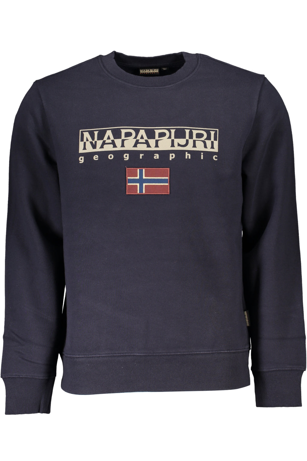 NAPAPIJRI MEN'S BLUE ZIPLESS SWEATSHIRT