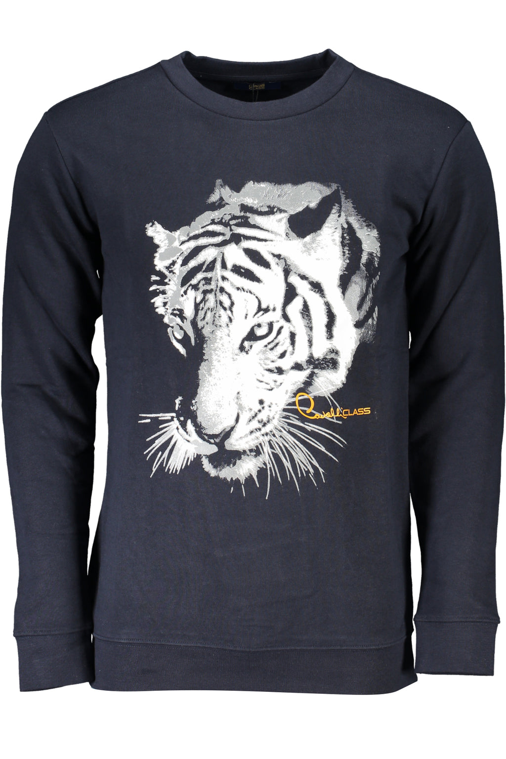 CAVALLI CLASS MEN'S BLUE ZIPLESS SWEATSHIRT