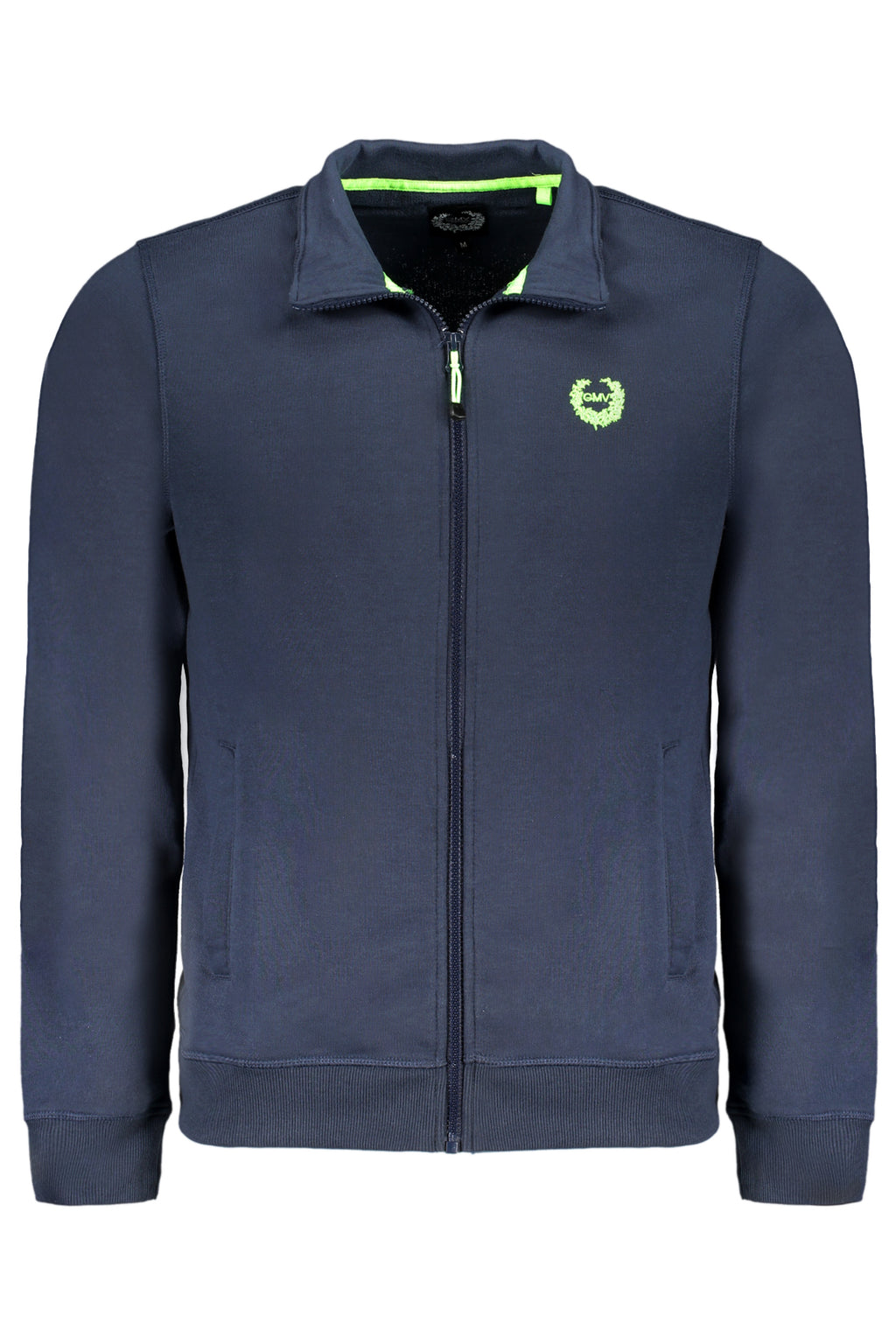 GIAN MARCO VENTURI MEN'S BLUE ZIP SWEATSHIRT