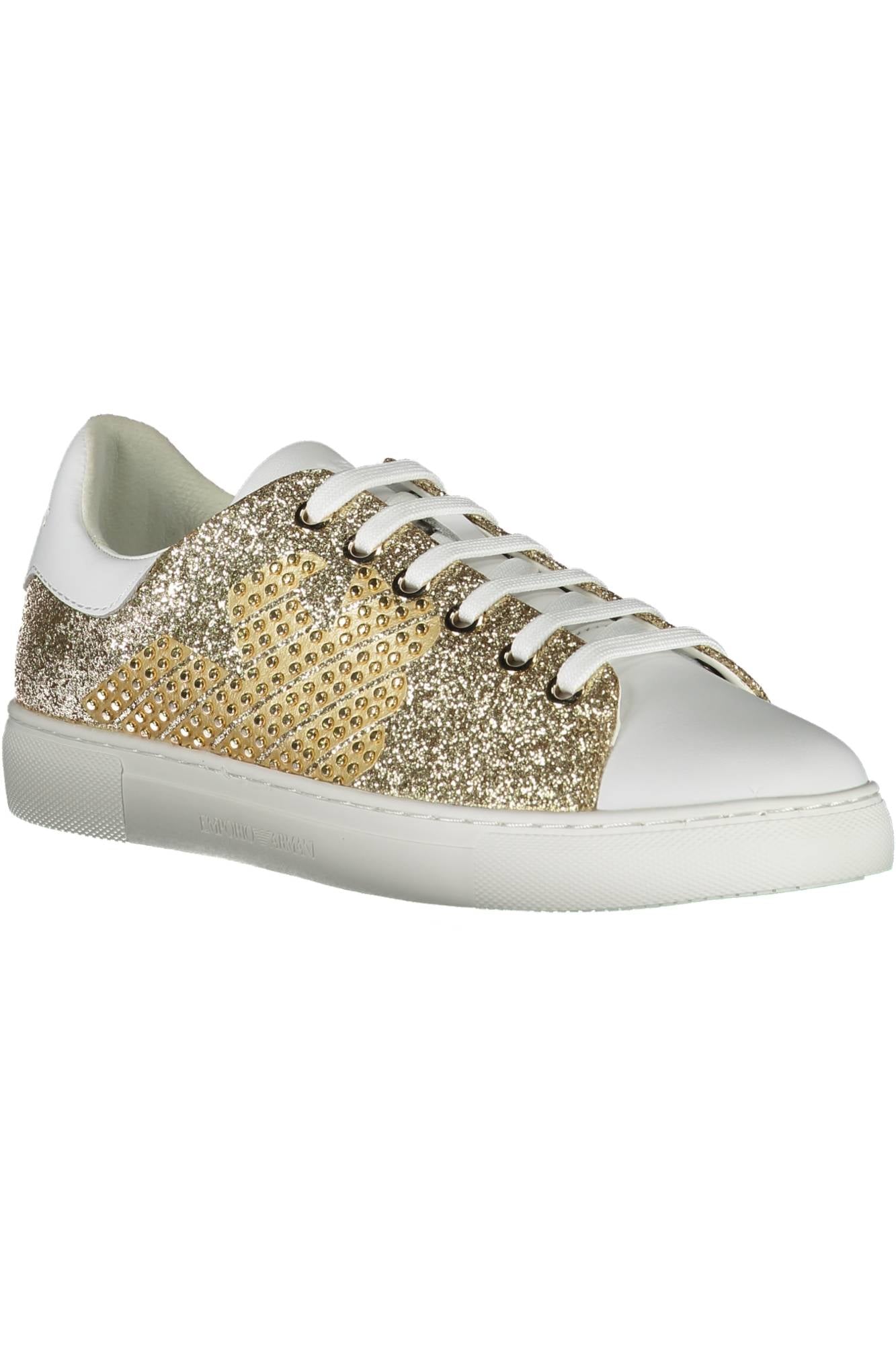 EMPORIO ARMANI WOMEN'S SPORTS SHOES GOLD