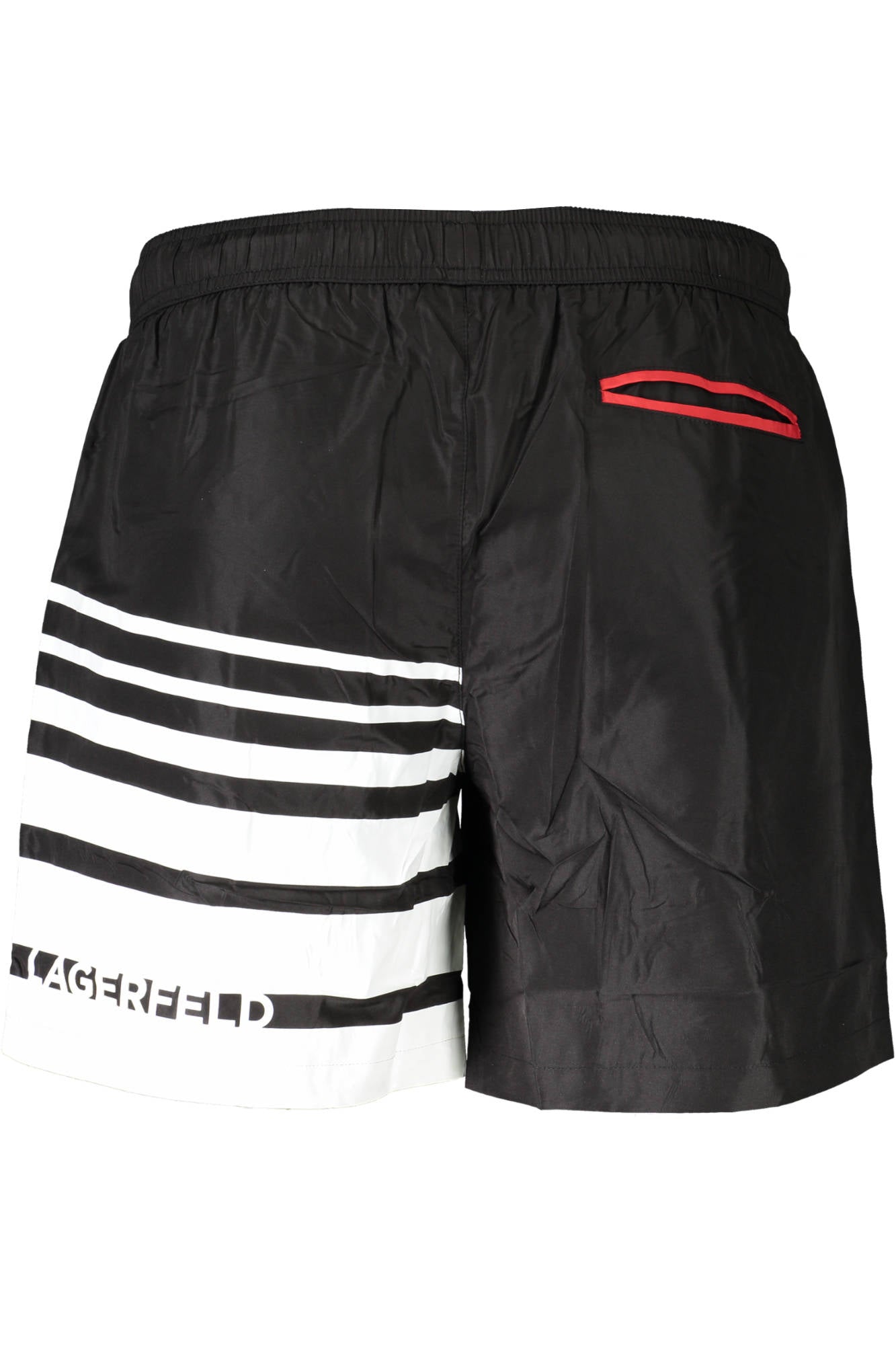 KARL LAGERFELD BEACHWEAR SWIMSUIT BLACK MEN'S BOTTOM