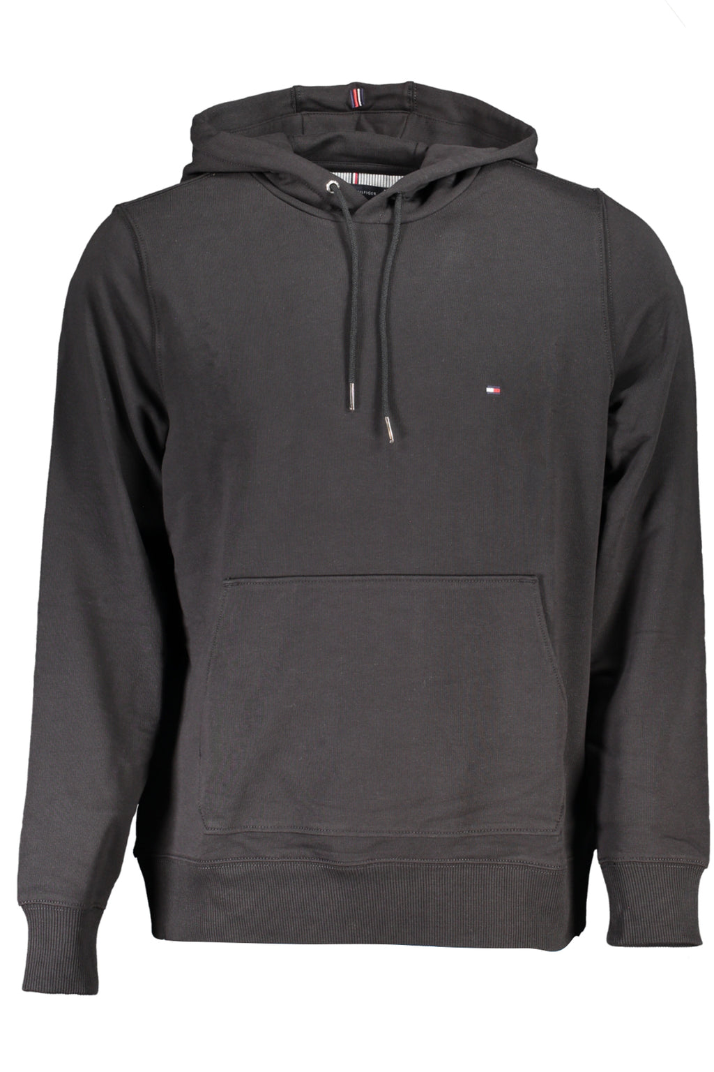 TOMMY HILFIGER MEN'S BLACK ZIPLESS SWEATSHIRT