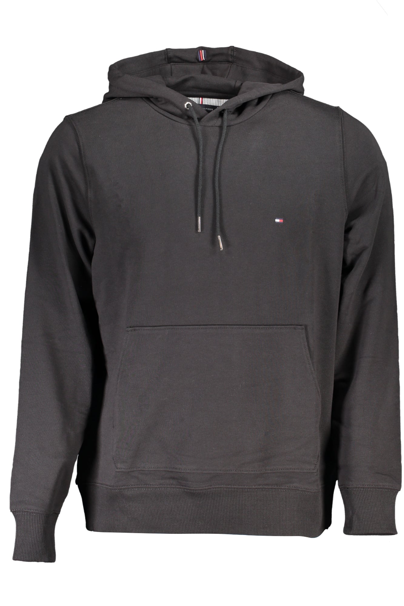 TOMMY HILFIGER MEN'S BLACK ZIPLESS SWEATSHIRT