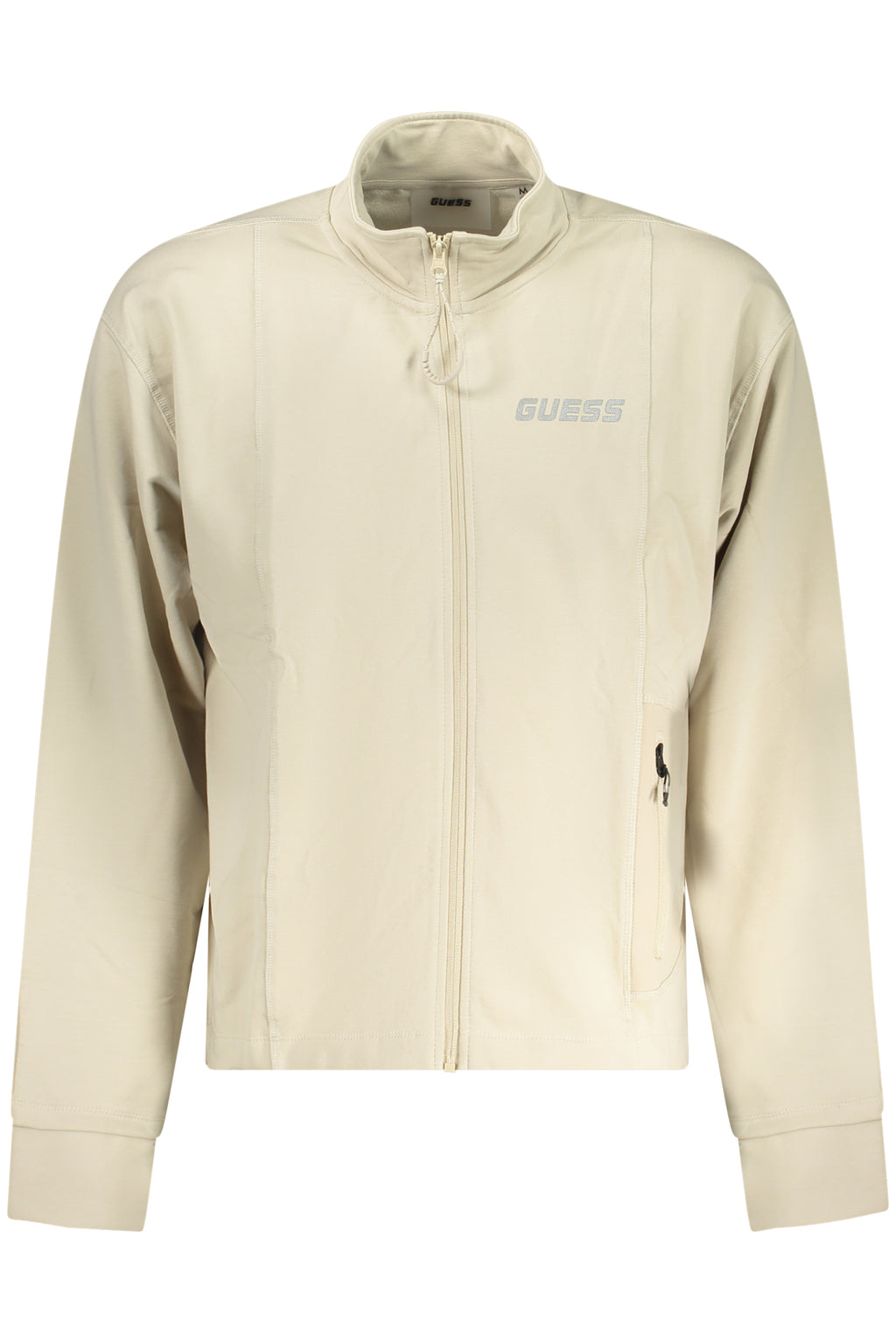 GUESS JEANS MEN'S ZIP-UP SWEATSHIRT BEIGE