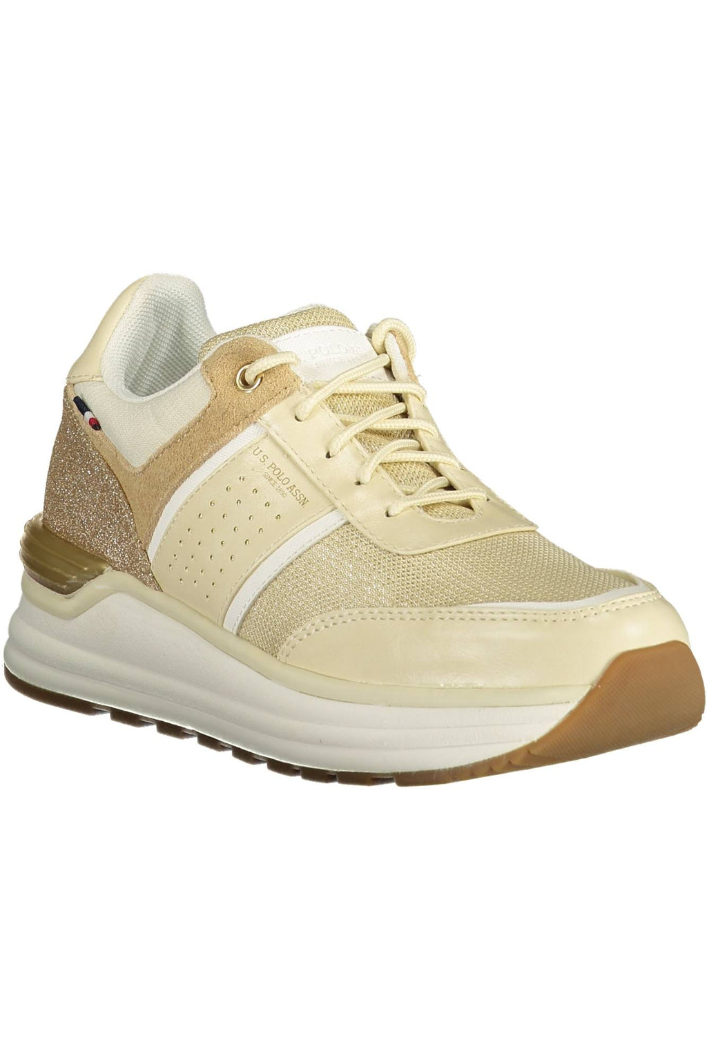 US POLO ASSN. BEIGE WOMEN'S SPORTS SHOES