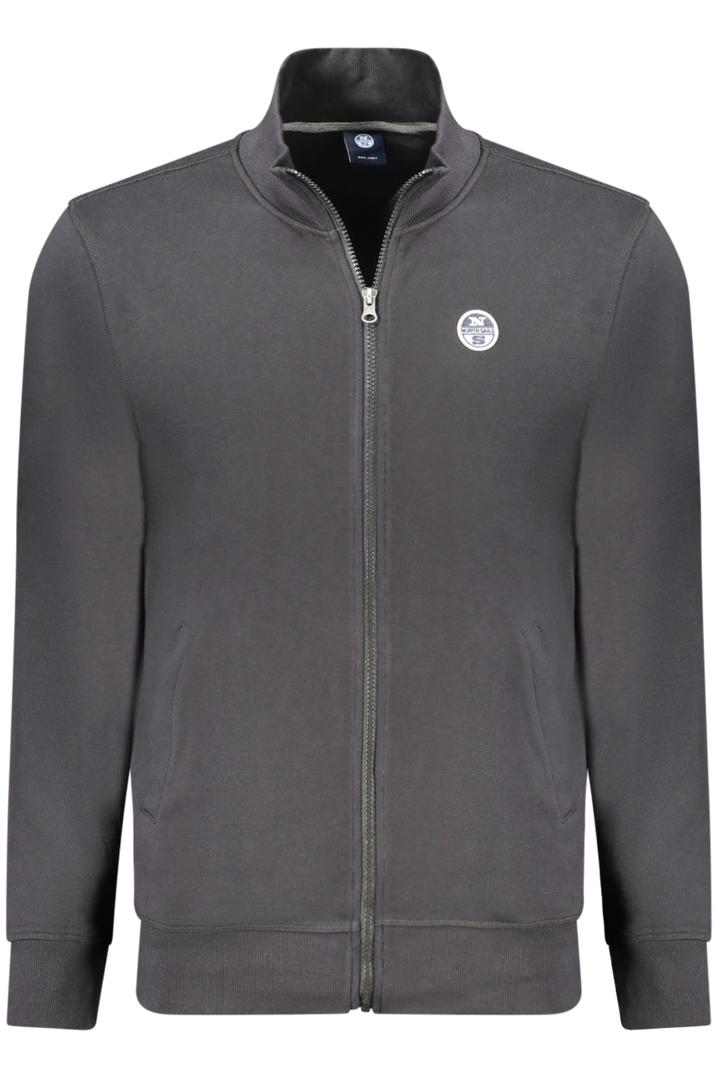 NORTH SAILS MEN'S BLACK ZIP-UP SWEATSHIRT
