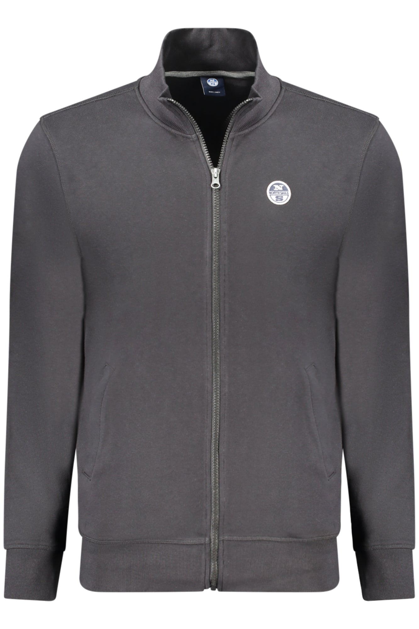 NORTH SAILS MEN'S BLACK ZIP-UP SWEATSHIRT