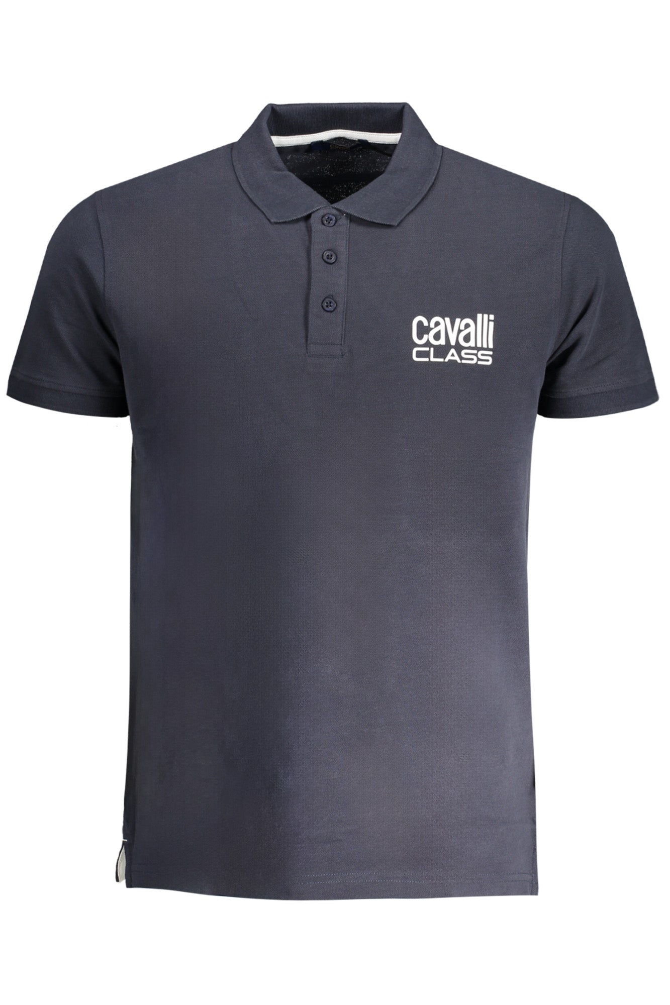 CAVALLI CLASS MEN'S SHORT SLEEVED POLO SHIRT BLUE
