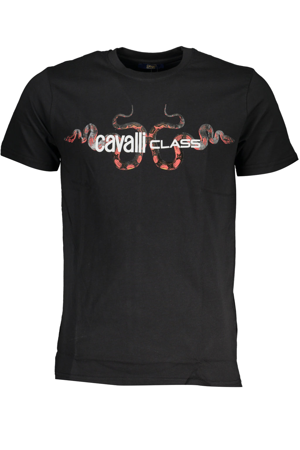 CAVALLI CLASS MEN'S SHORT SLEEVE T-SHIRT BLACK