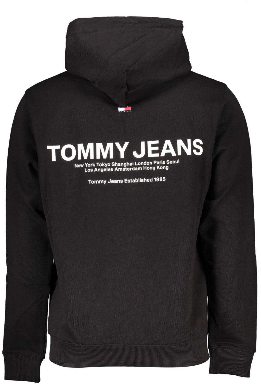 TOMMY HILFIGER MEN'S BLACK ZIPLESS SWEATSHIRT