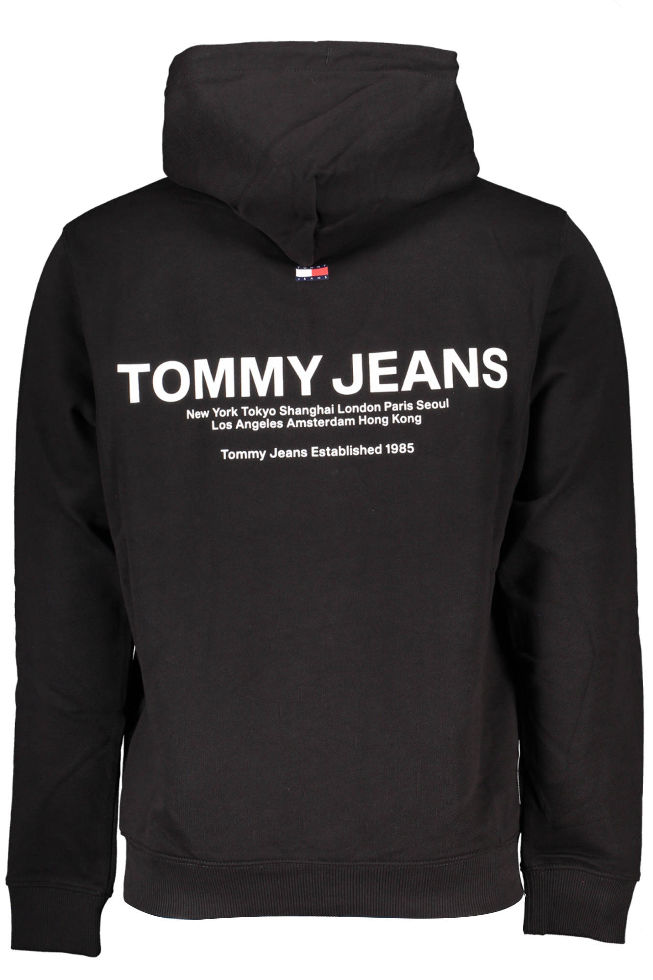 TOMMY HILFIGER MEN'S BLACK ZIPLESS SWEATSHIRT
