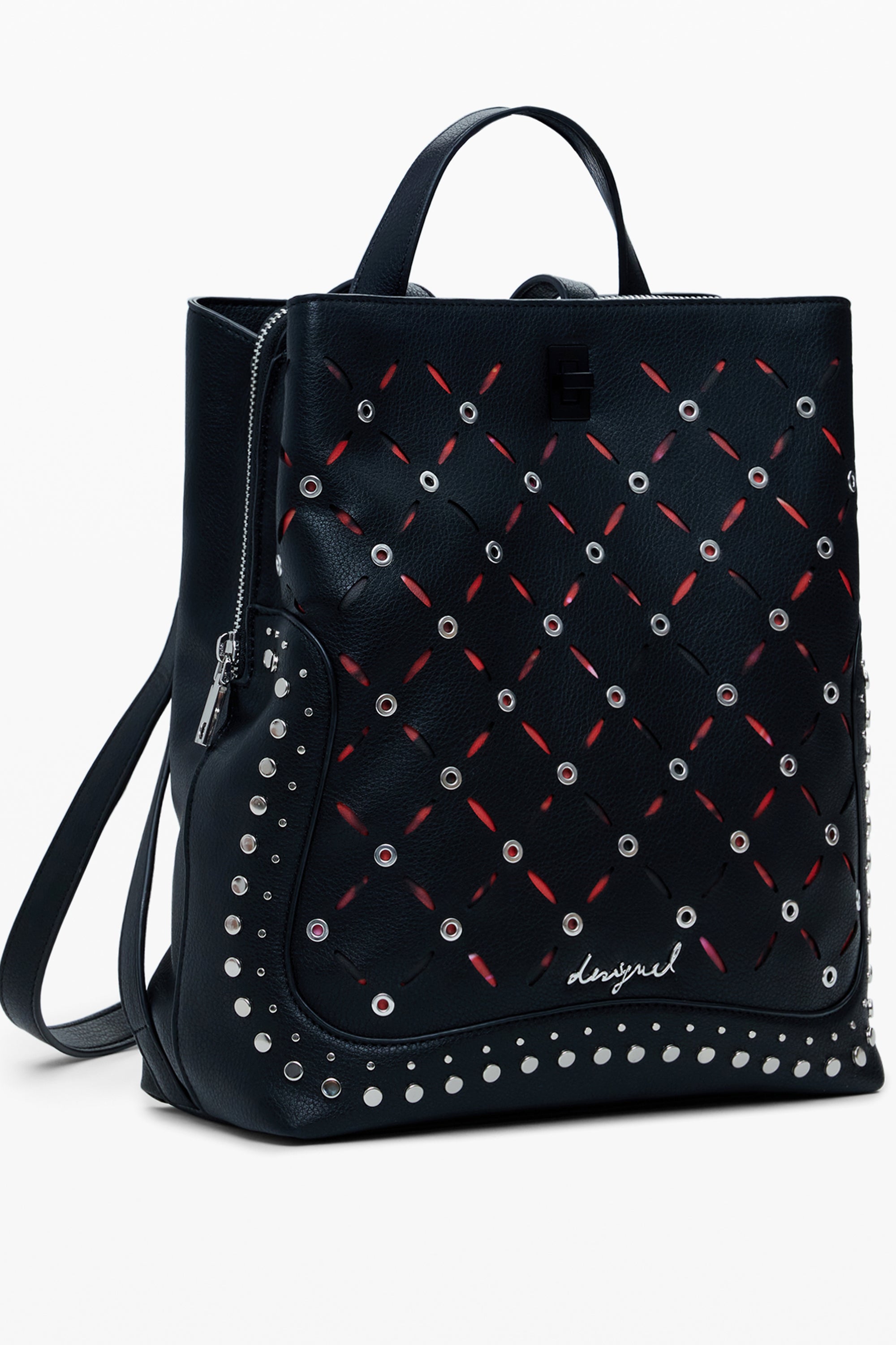 DESIGUAL WOMEN'S BLACK BACKPACK