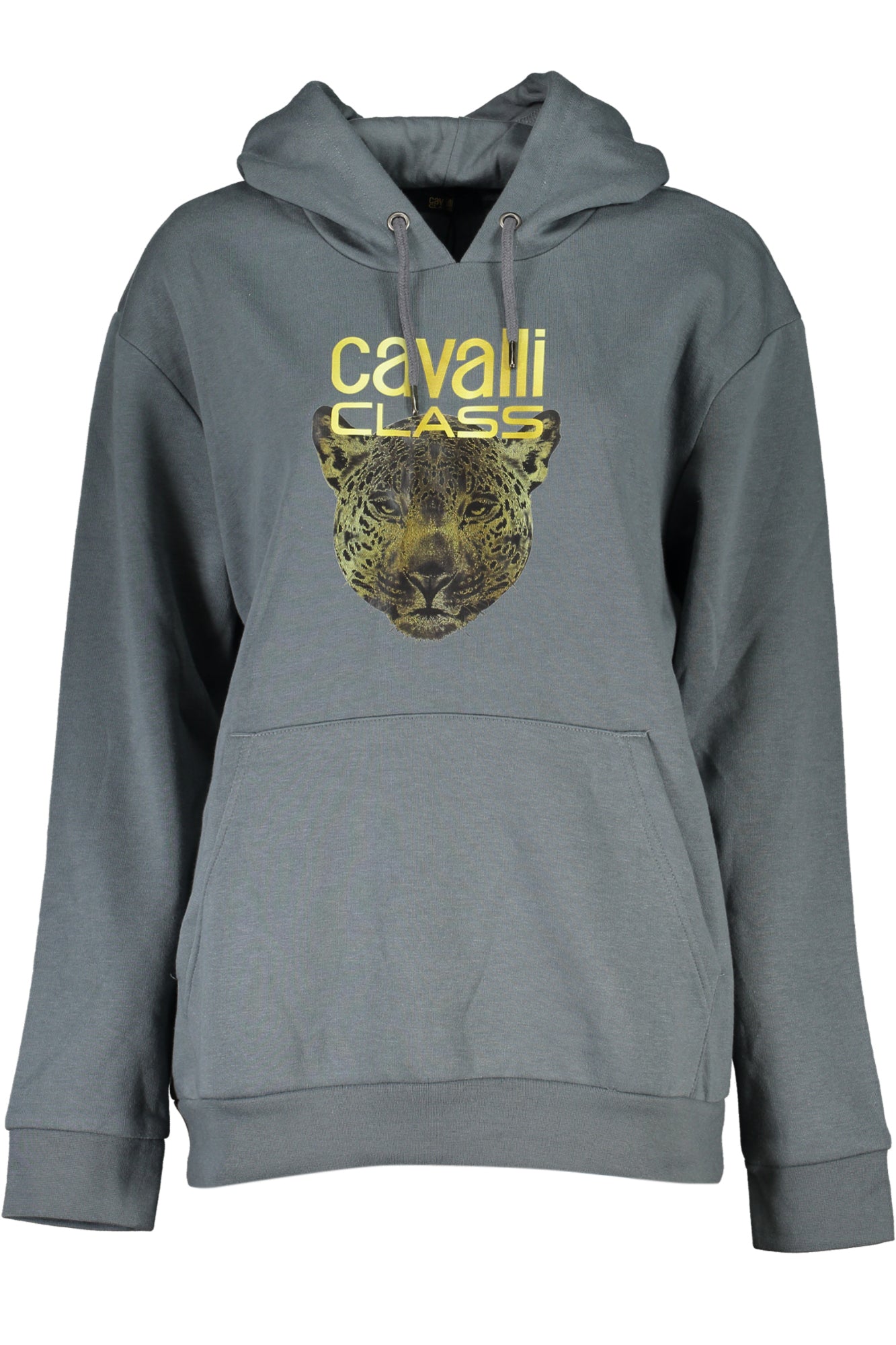 CAVALLI CLASS WOMEN'S GRAY ZIPLESS SWEATSHIRT