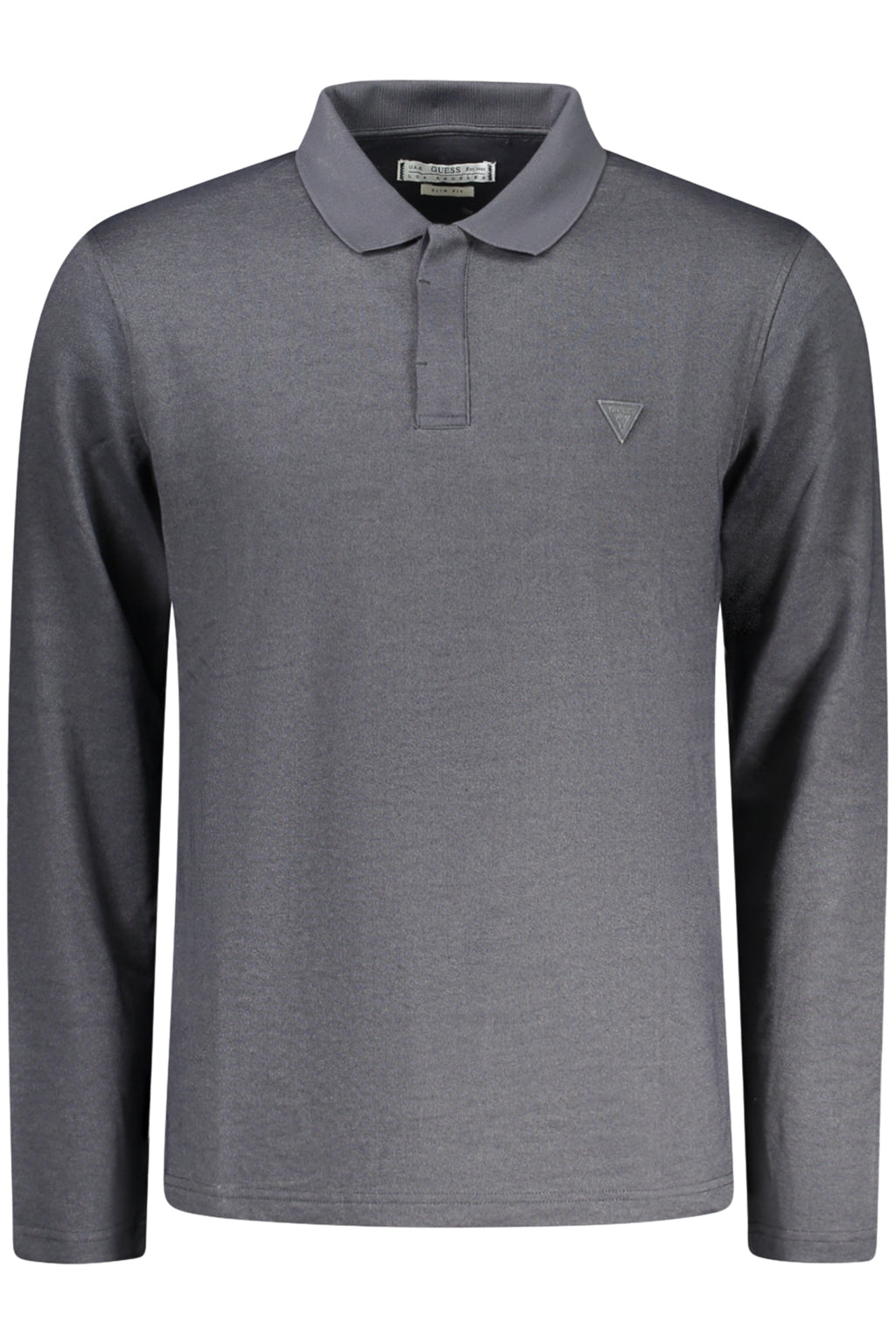 GUESS JEANS LONG SLEEVE POLO MEN BLACK