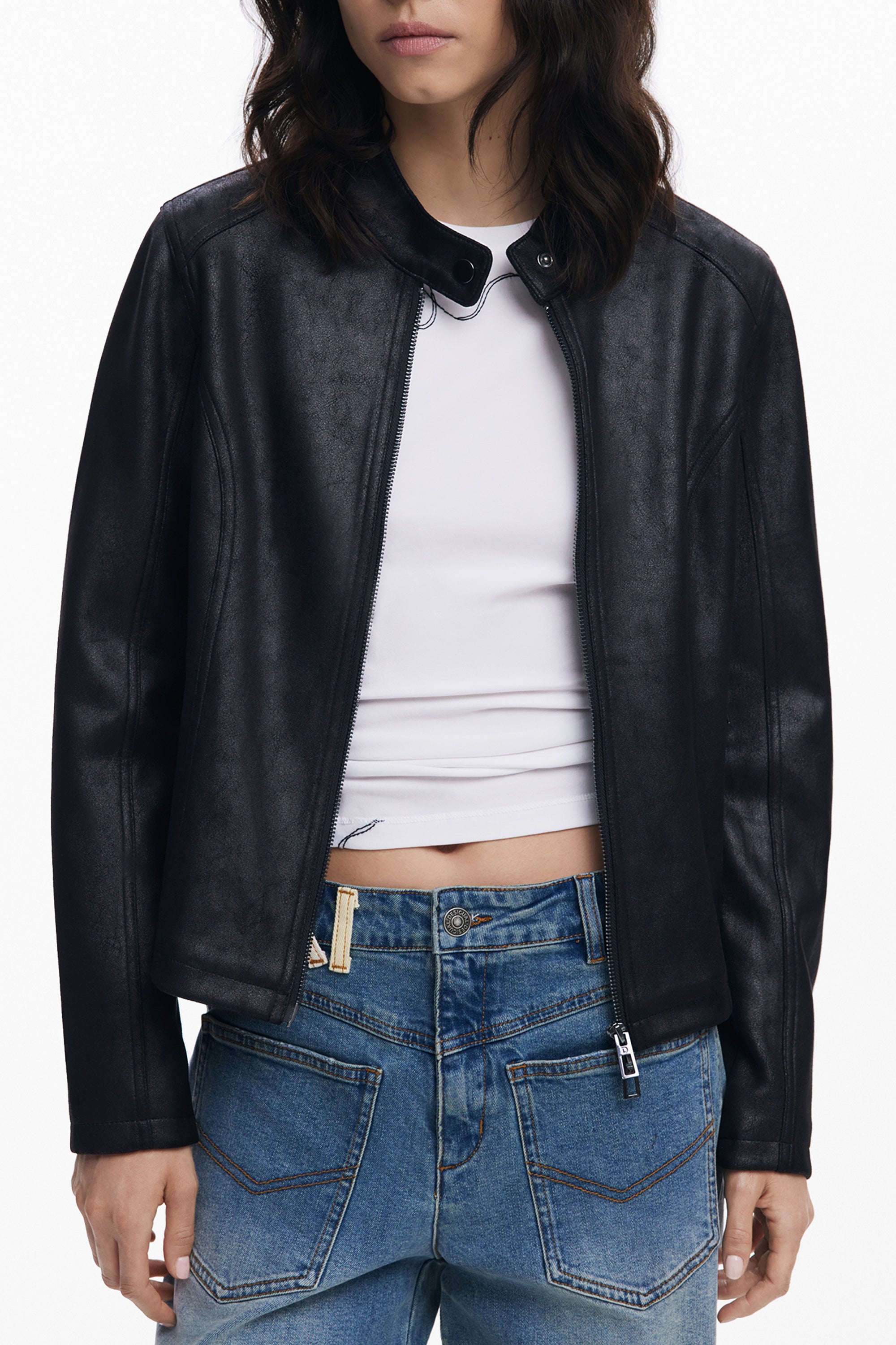 DESIGUAL WOMEN'S BLACK JACKET
