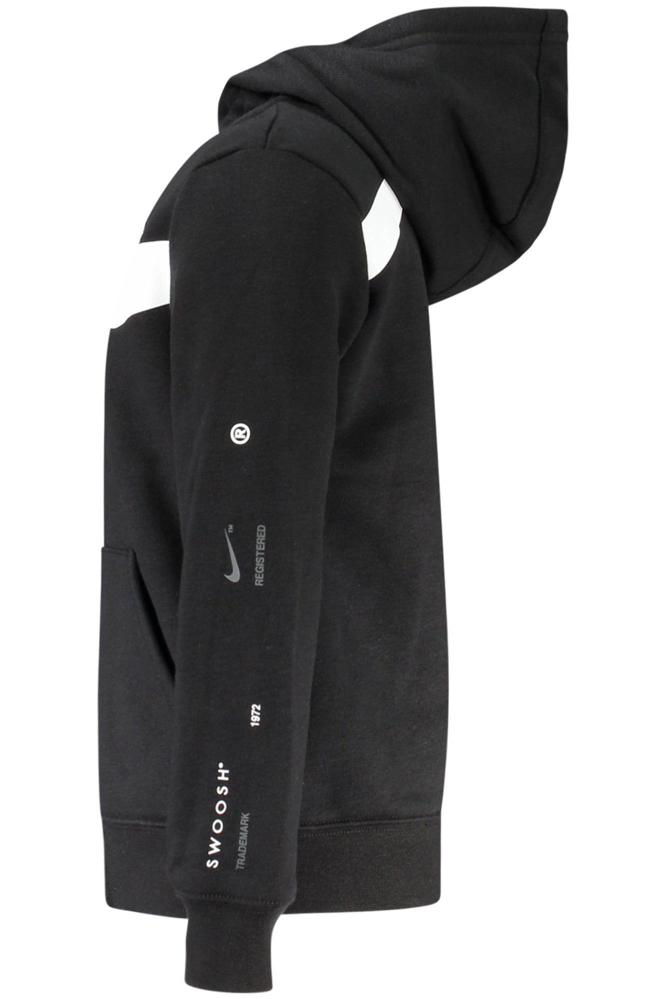 NIKE KIDS' BLACK ZIP-UP SWEATSHIRT