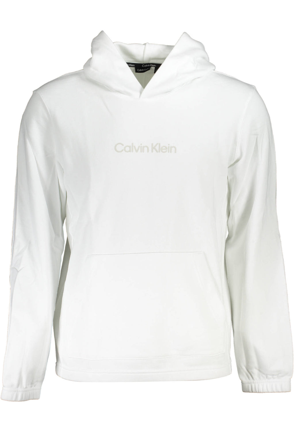 CALVIN KLEIN WHITE MEN'S SWEATSHIRT WITHOUT ZIP