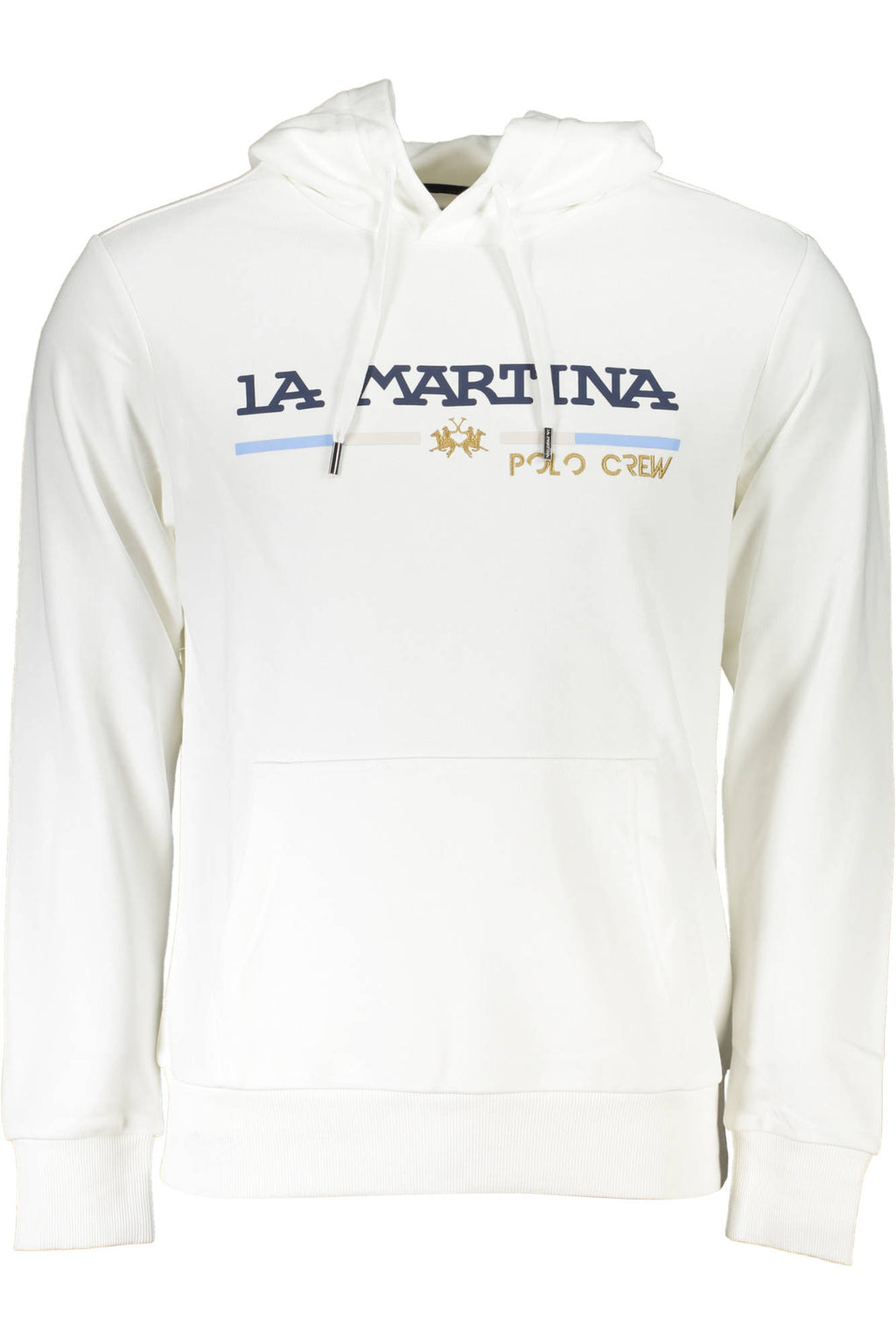 LA MARTINA WHITE MEN'S SWEATSHIRT WITHOUT ZIP