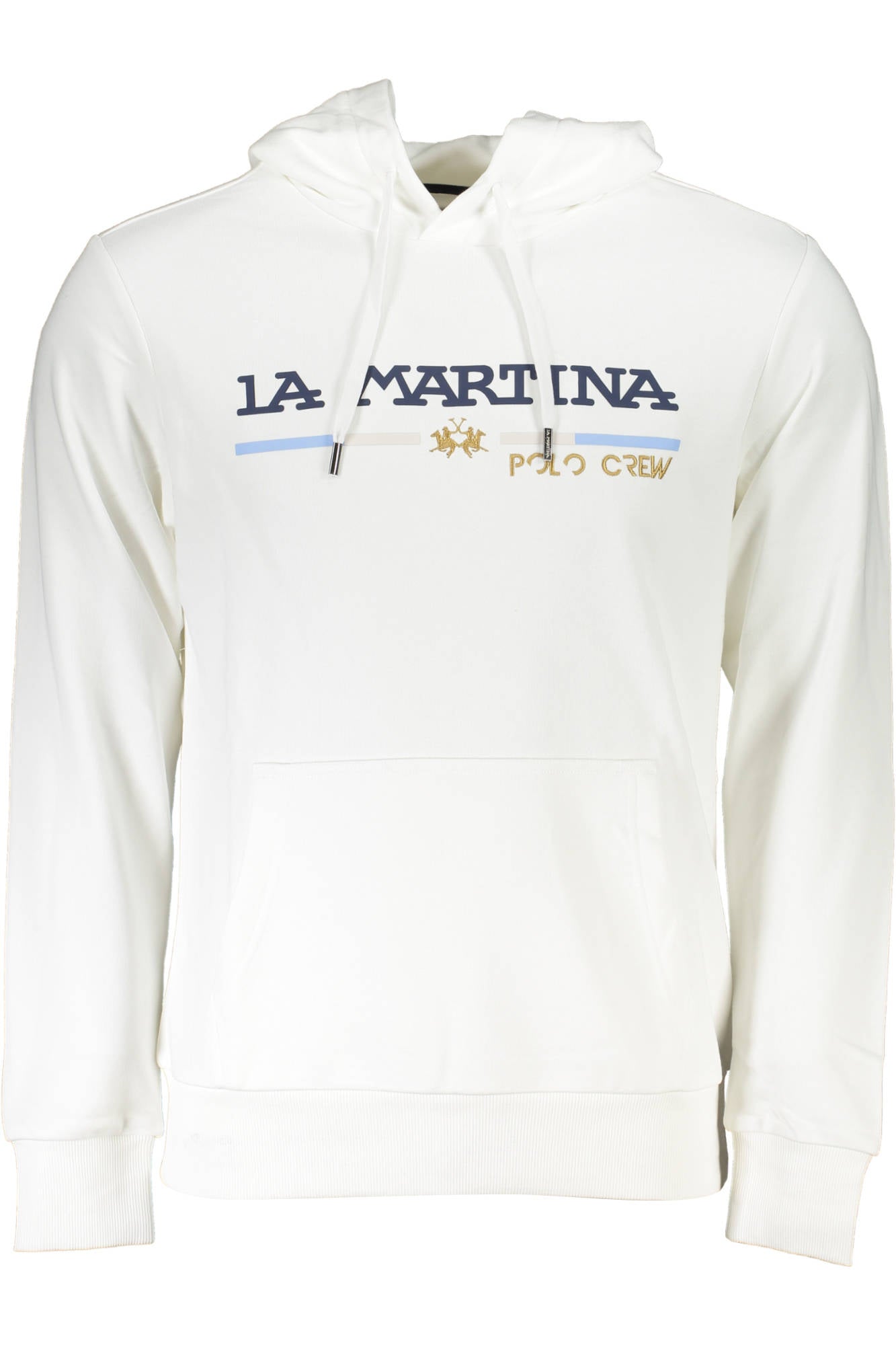 LA MARTINA WHITE MEN'S SWEATSHIRT WITHOUT ZIP