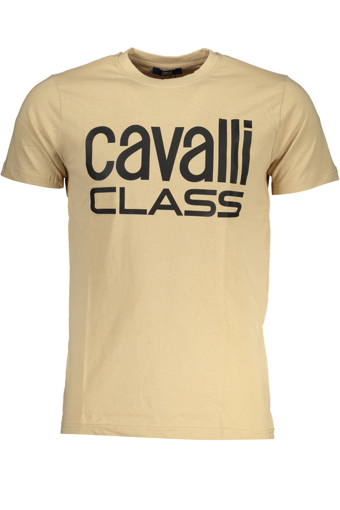 CAVALLI CLASS MEN'S SHORT SLEEVED T-SHIRT BEIGE