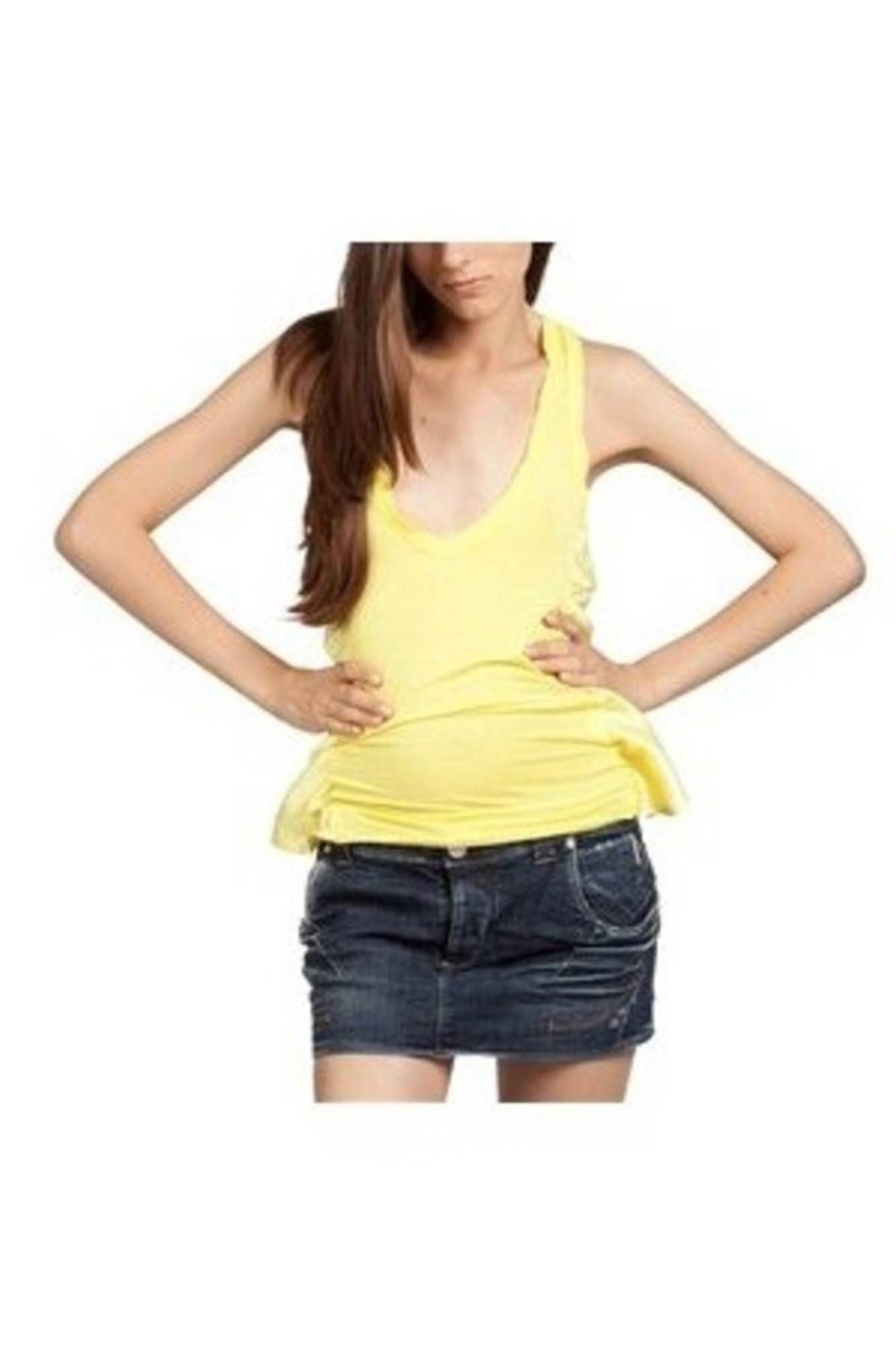 ZUELEMENTS YELLOW WOMAN TANK