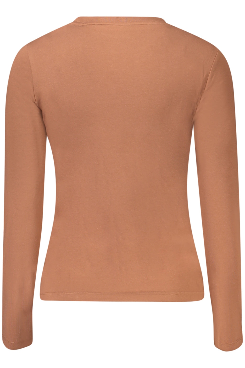 GUESS JEANS WOMEN'S LONG SLEEVE T-SHIRT BROWN