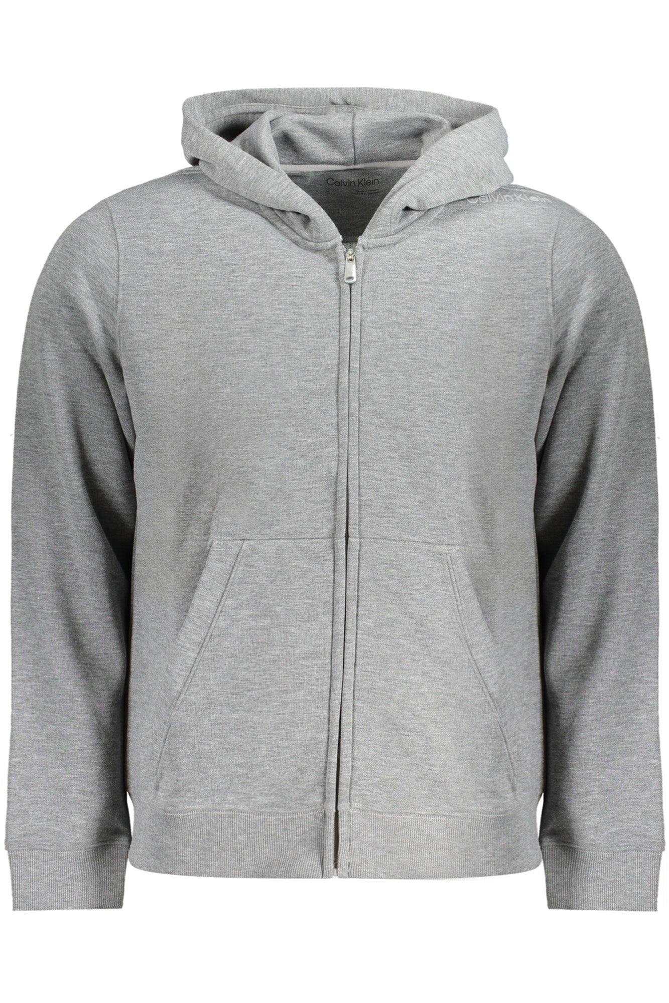CALVIN KLEIN MEN'S ZIP-UP SWEATSHIRT GREY