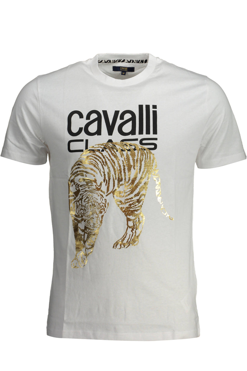 CAVALLI CLASS MEN'S SHORT SLEEVED T-SHIRT WHITE