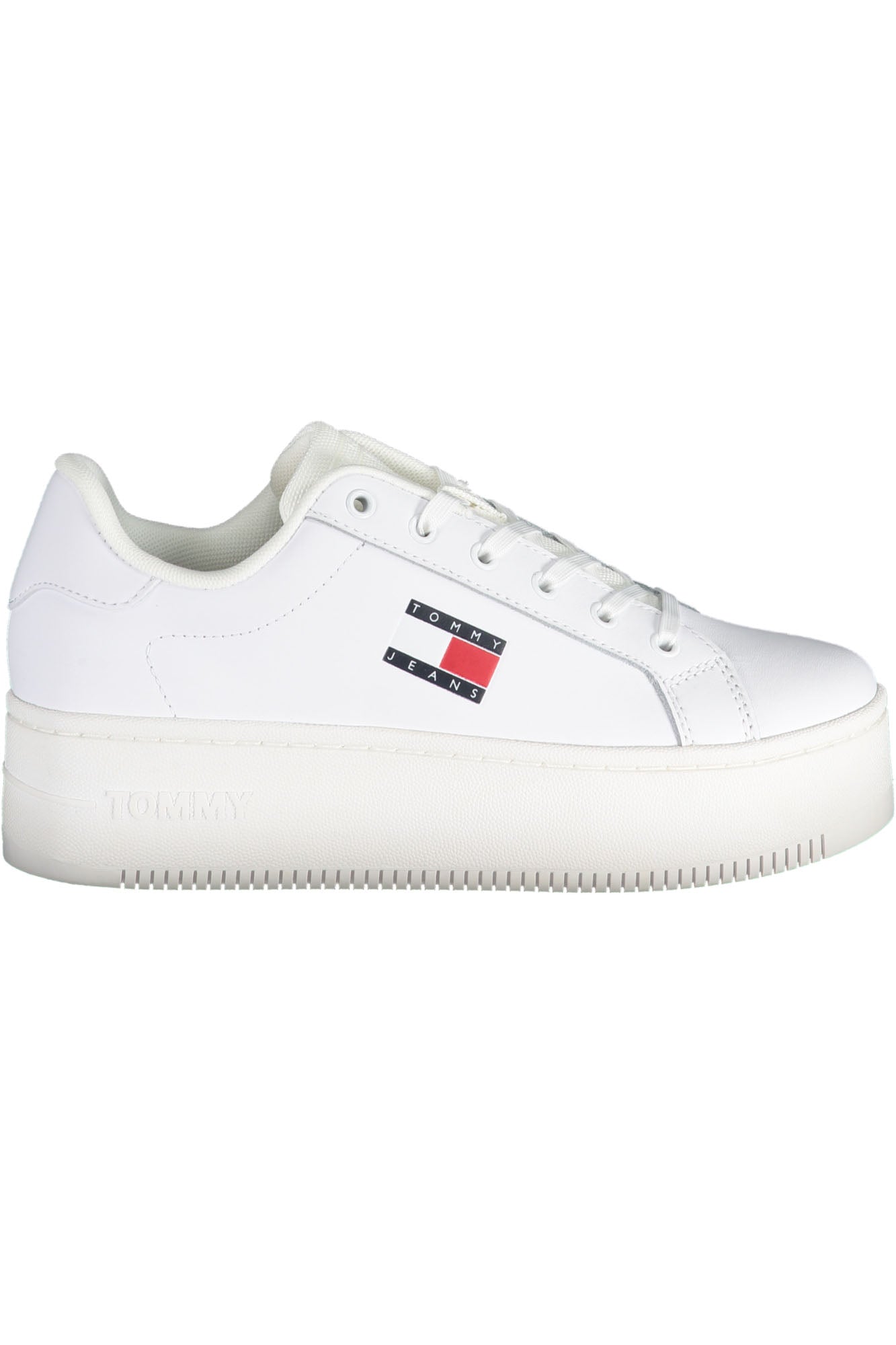 TOMMY HILFIGER WHITE WOMEN'S SPORTS SHOES