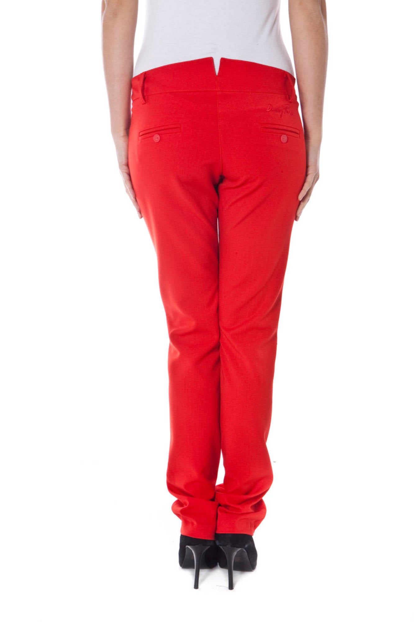 DENNY ROSE RED WOMAN TROUSERS