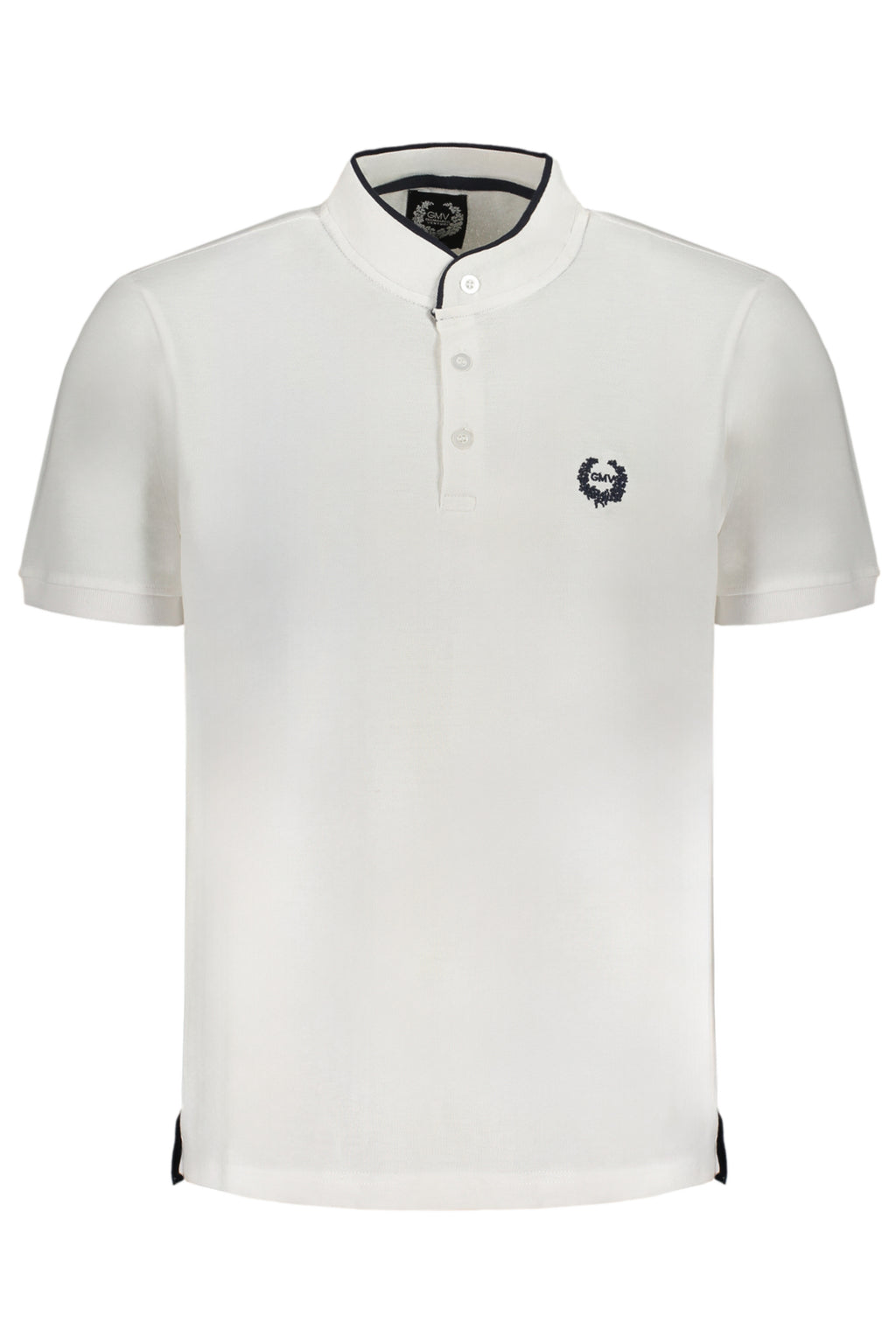 GIAN MARCO VENTURI MEN'S WHITE SHORT SLEEVED POLO SHIRT