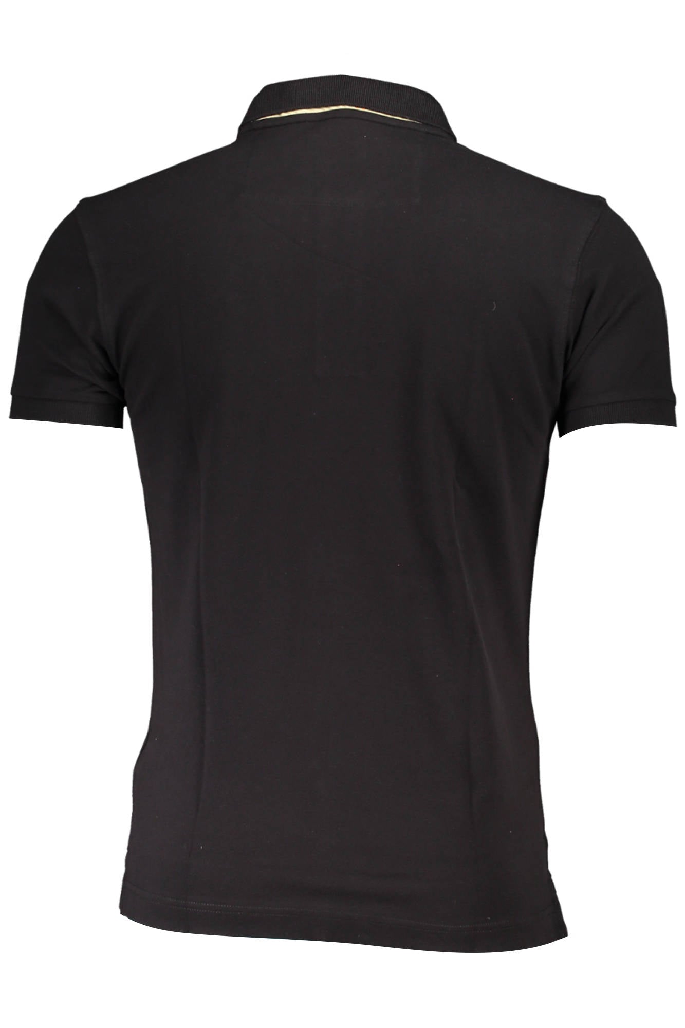 LA MARTINA MEN'S BLACK SHORT SLEEVED POLO SHIRT