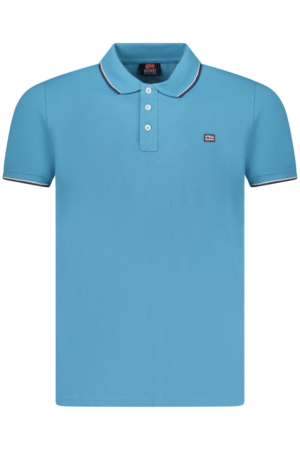 NORWAY 1963 MEN'S SHORT SLEEVE POLO SHIRT BLUE