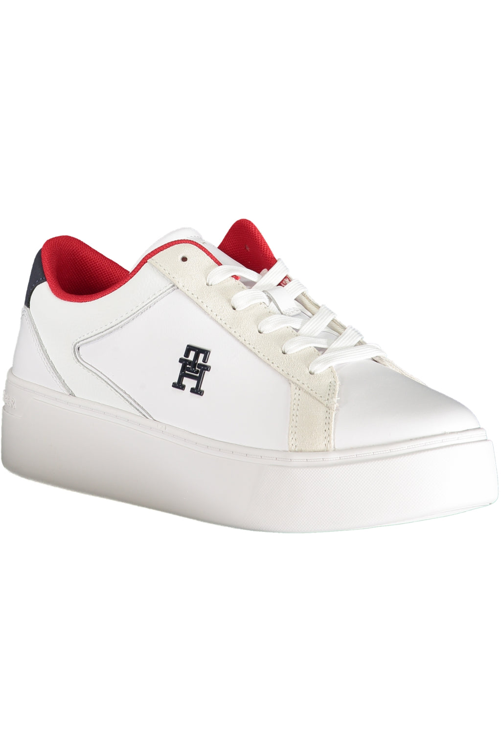 TOMMY HILFIGER WHITE WOMEN'S SPORTS SHOES