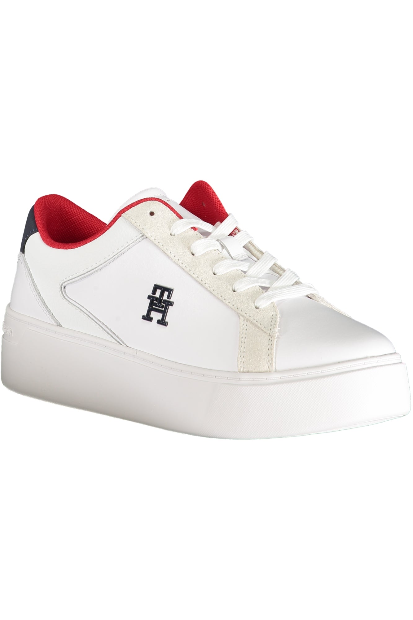 TOMMY HILFIGER WHITE WOMEN'S SPORTS SHOES