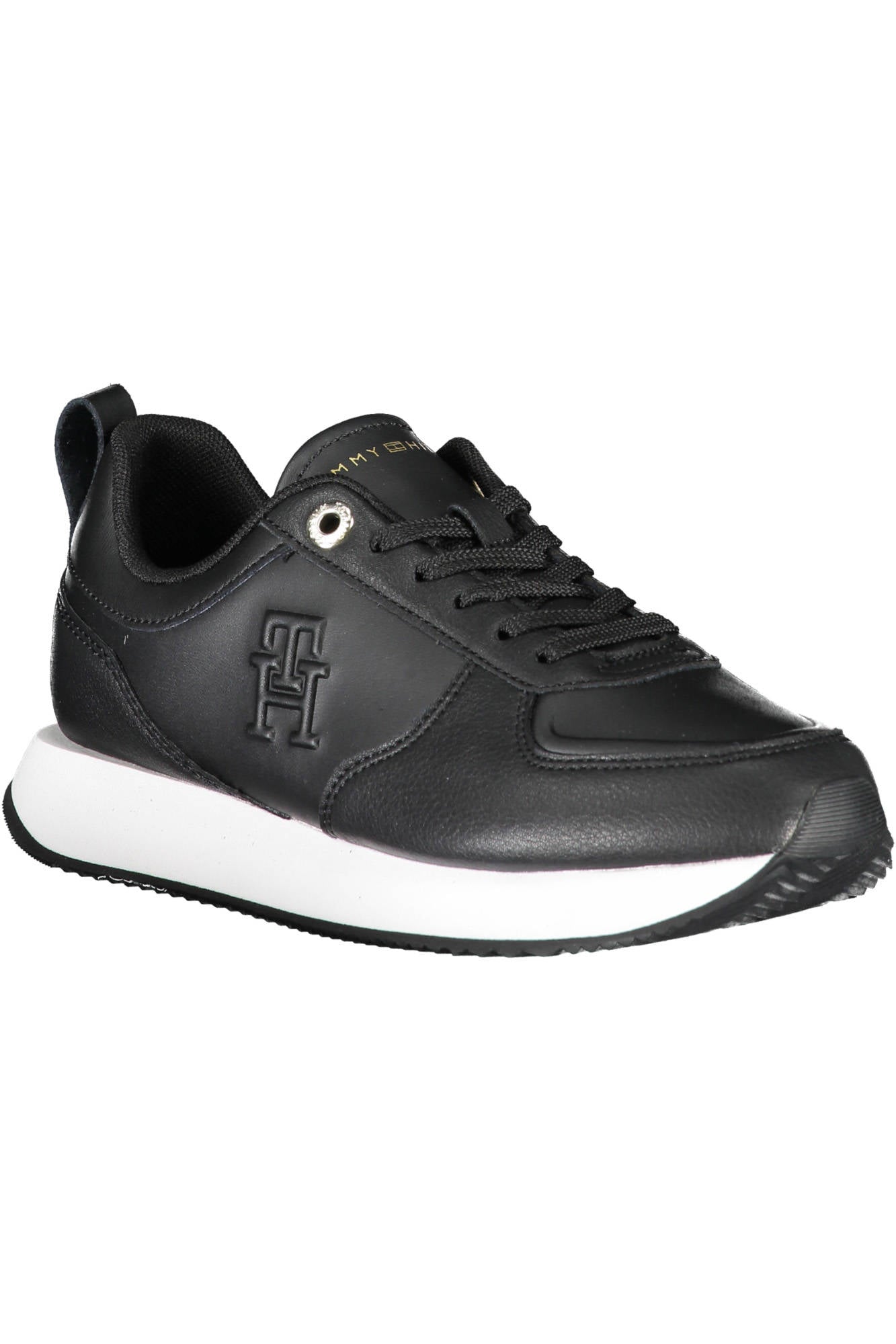 TOMMY HILFIGER BLACK WOMEN'S SPORTS SHOES